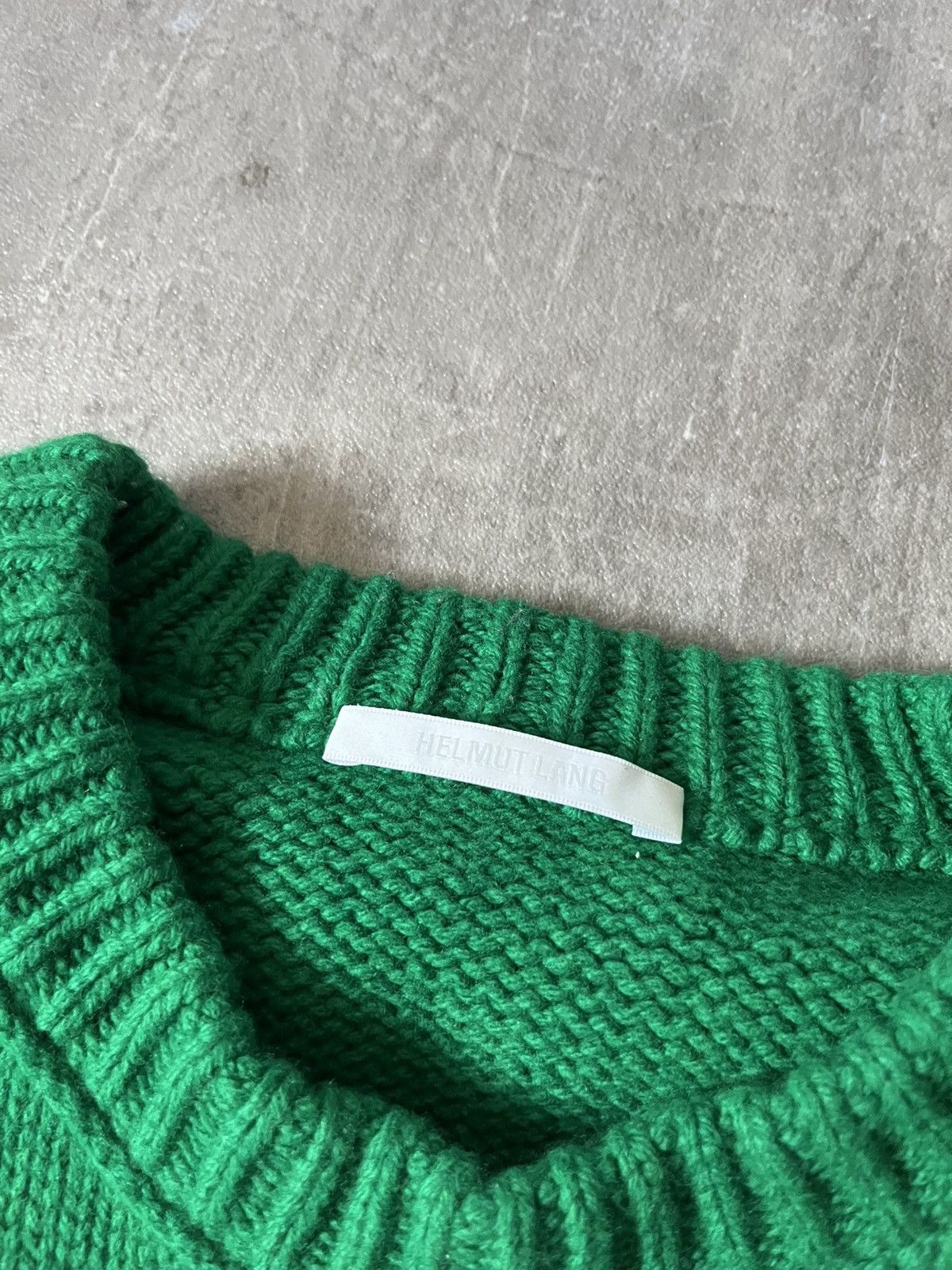 Helmut Lang Helmut Lang F/W 2020 wool green sweater Size US L / EU 52-54 / 3 - 5 Thumbnail