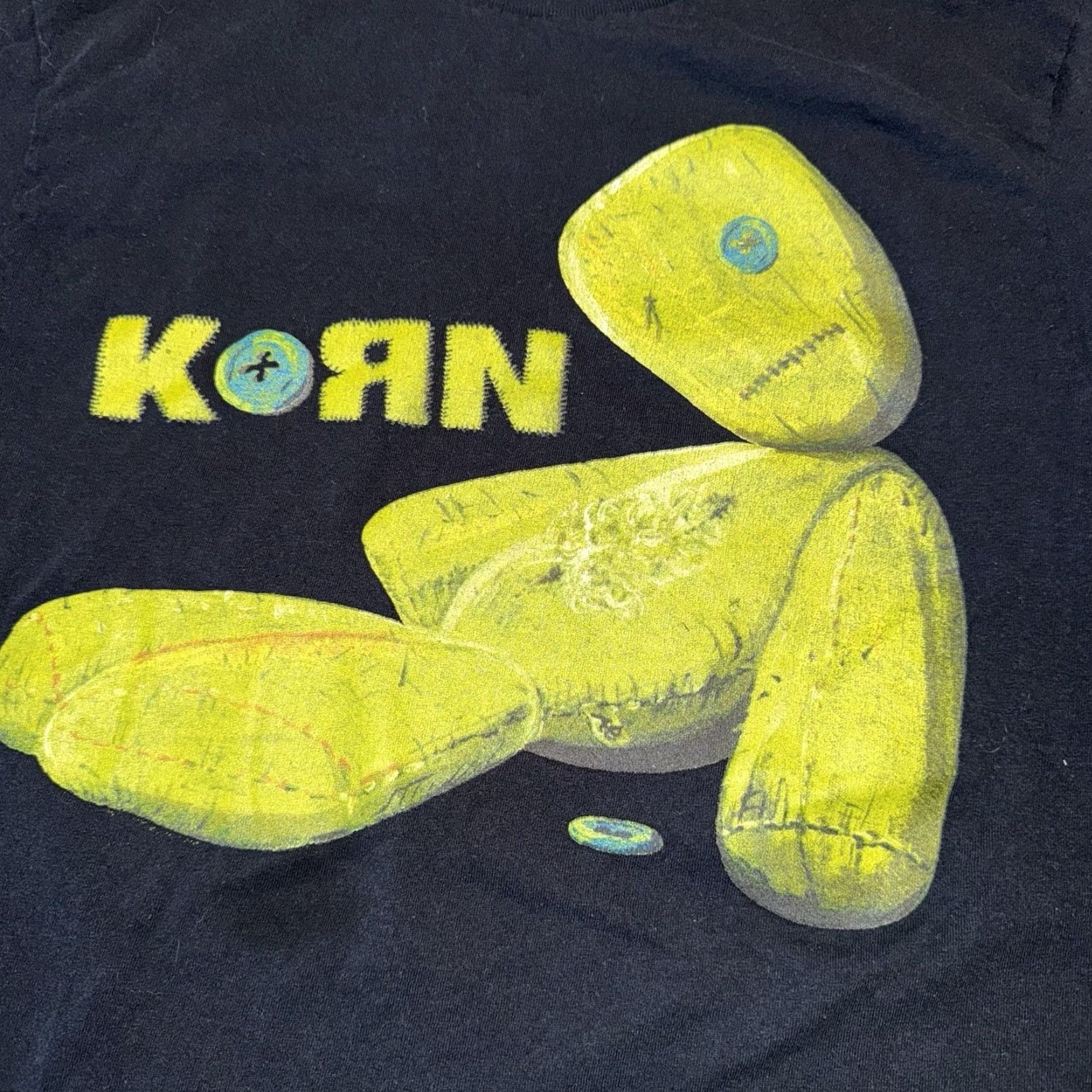 Vintage Korn Shirt Mens Medium Black Short Sleeve Issues Album Art Doll Nu Metal Rock Shirt M Black Short Sleeve Korn Band Graphic Print T-Shirt Mens Size US M / EU 48-50 / 2 - 2 Thumbnail