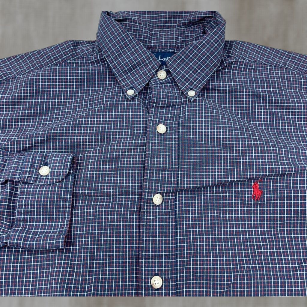 Ralph Lauren Ralph Lauren Shirt Men L Blue Red Button-Up Classic Fit Tattersall Plaid Logo Embroidered Button-Down Collar Casual Shirt Colorful Preppy Modern 90s? Size US L / EU 52-54 / 3 - 1 Thumbnail