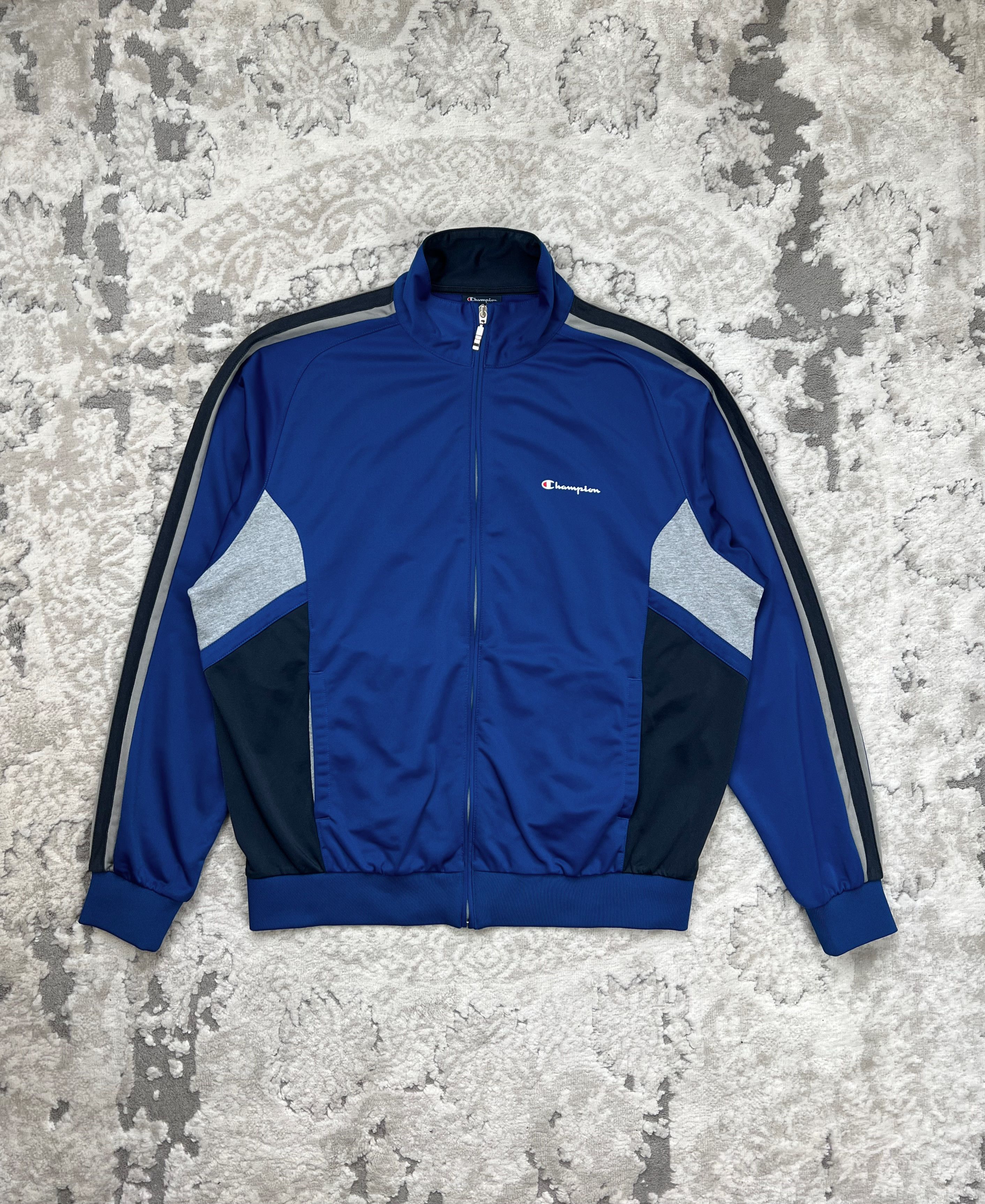 Champion Champion Retro Colorblock Track Jacket L (Blue/Navy/Grey) Size US L / EU 52-54 / 3 - 1 Thumbnail