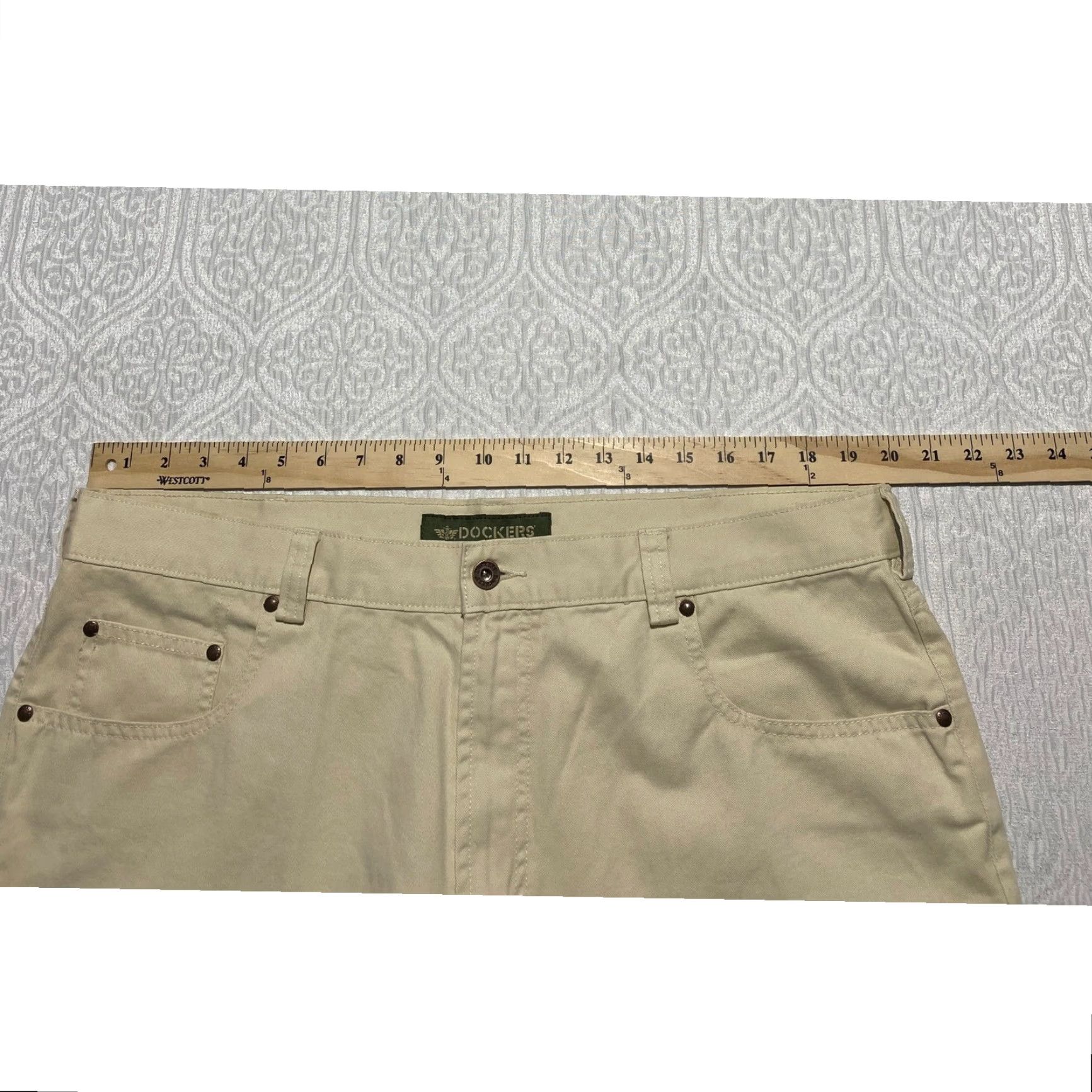 Dockers VINTAGE Dockers Mens Shorts 40 Khaki Beige 5 Pocket Twill Casual Chino Cotton Size US 40 / EU 56 - 7 Thumbnail