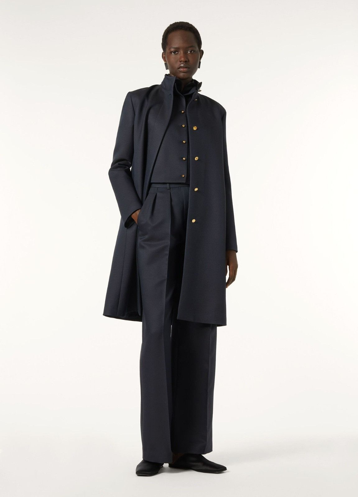Loro Piana o1srvl11e0526 FAP1172 Danny Car Coat in Navy Blue Size XS / US 0-2 / IT 36-38 - 8 Thumbnail