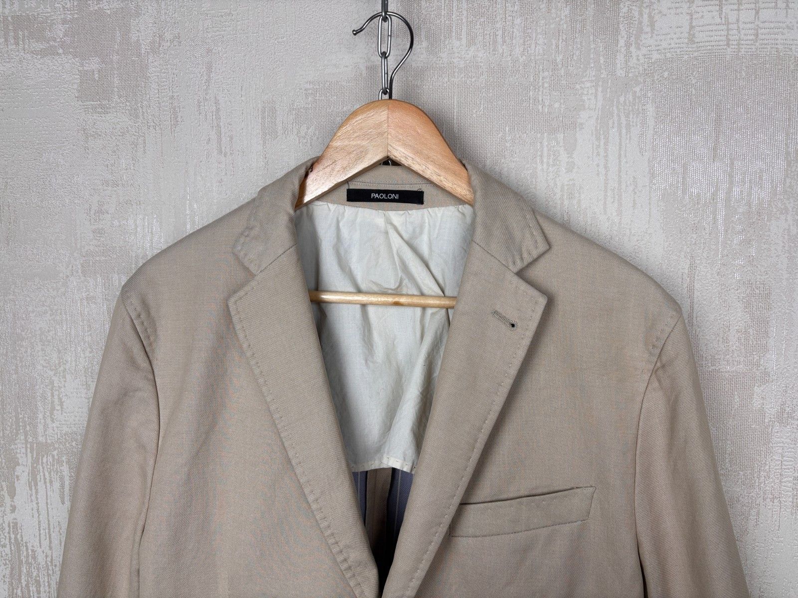 Paoloni Paoloni Cotton Wool Two Button Sport Coat Blazer Size 54 Size US L / EU 52-54 / 3 - 3 Thumbnail