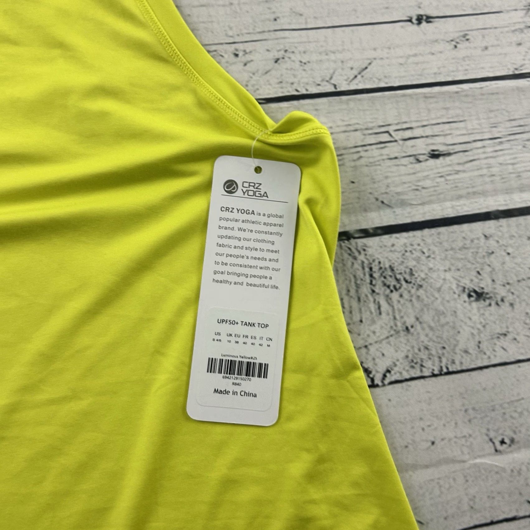 Vintage CRZ Yoga Tank Top Womens Small S Yellow UPF 50+ Yoga Activewear Shirt 4/6 Size S / US 4 / IT 40 - 2 Thumbnail