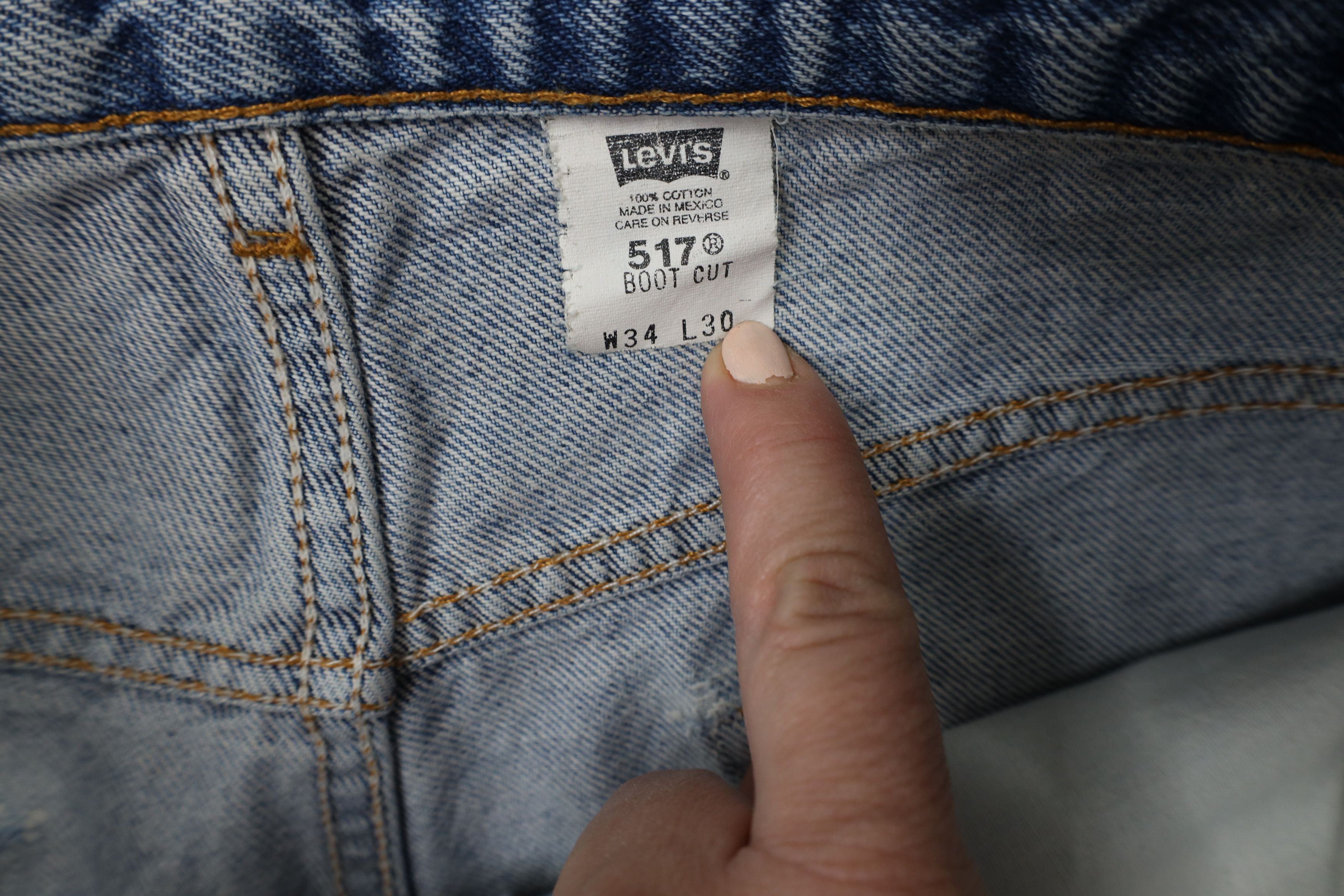 Levi's Vintage Y2K 2001 Levis 517 Flared Bootcut Denim Jeans Blue Size US 34 / EU 50 - 9 Thumbnail