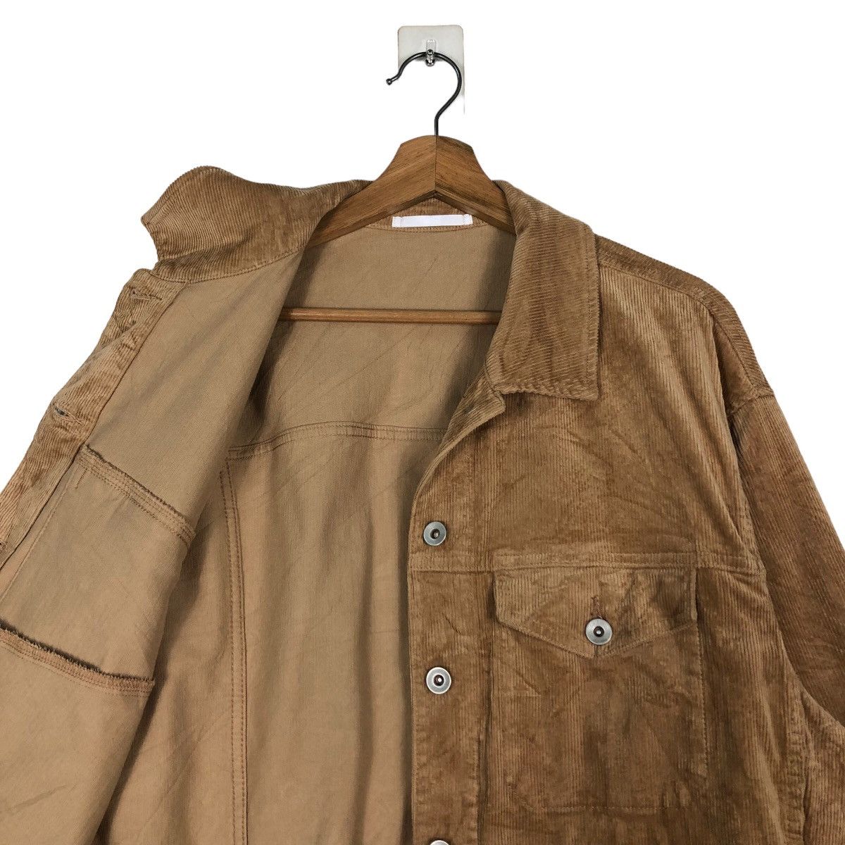 🔥Cropped Biker Jacket Corduroy Uniqlo Japan Issey Miyake