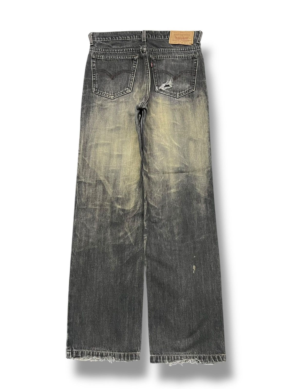 Levi's Vintage 90s Levi’s 515 - Black Mud Wash Denim Size US 29 - 3 Thumbnail