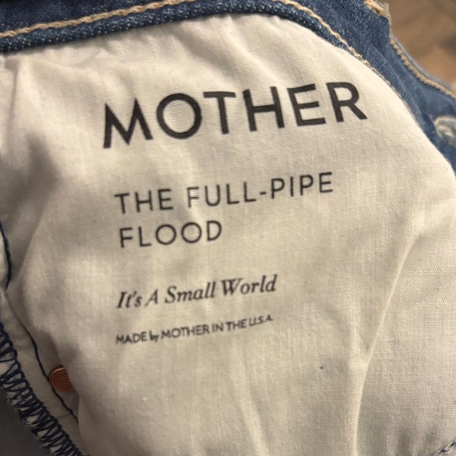 Other NWT MOTHER Indigo Wide-Leg Jeans Size 28 Size 28" / US 6 / IT 42 - 7 Thumbnail