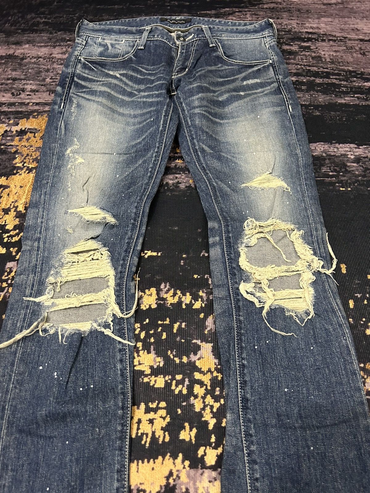 Undercover Black By Vanquish Disressed Jeans Undercover Style Size US 32 / EU 48 - 4 Thumbnail
