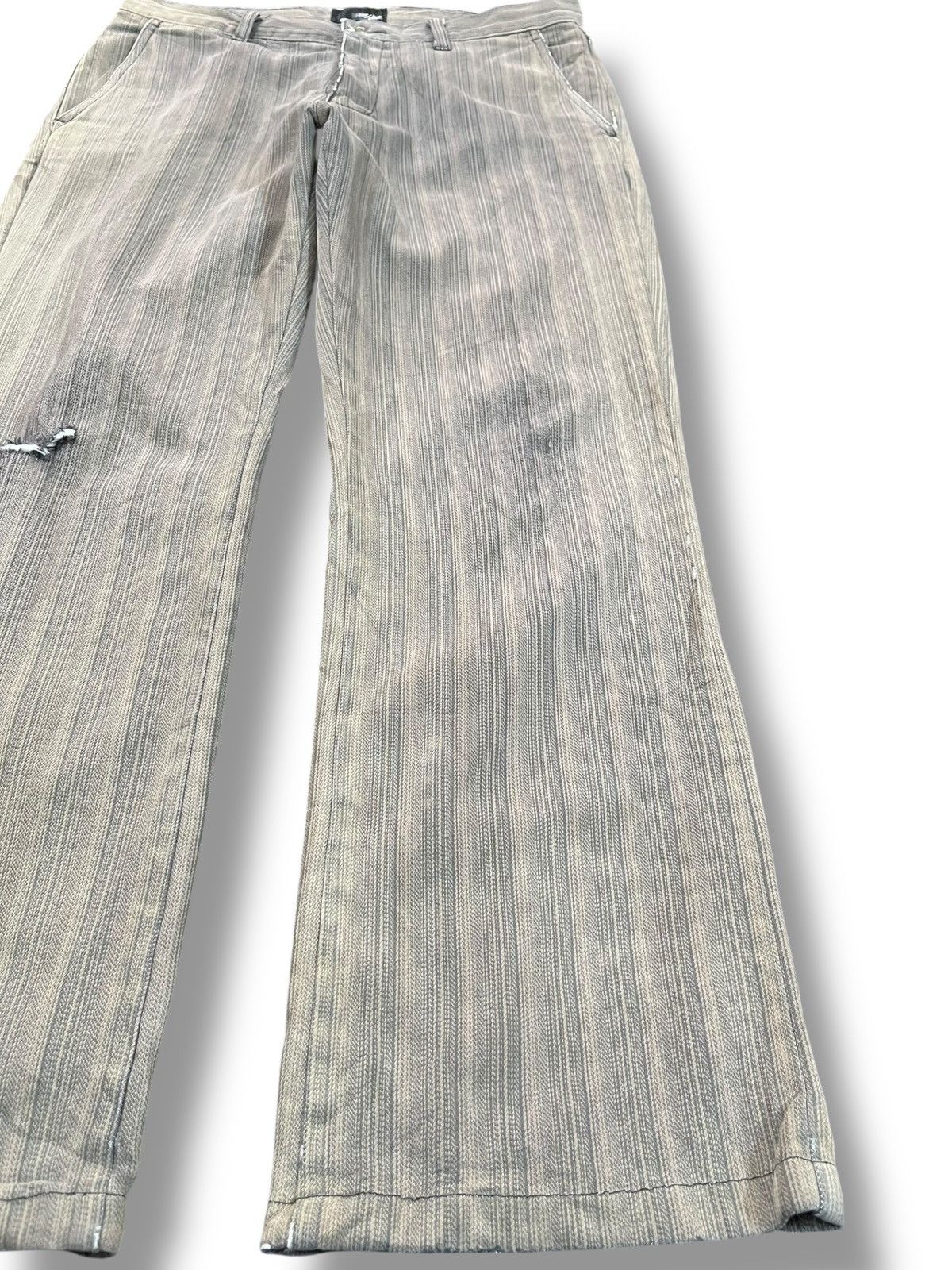 Massimo Osti × Mossimo Vintage Mossimo Hickory Distressed Denim Size US 30 / EU 46 - 4 Thumbnail