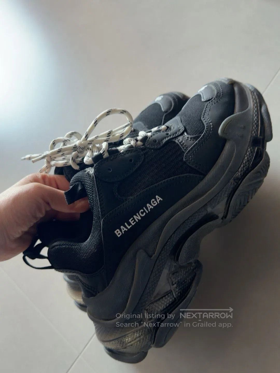 Balenciaga Balenciaga Triple S Black Size 38. Size US 7 / IT 37 - 4 Thumbnail