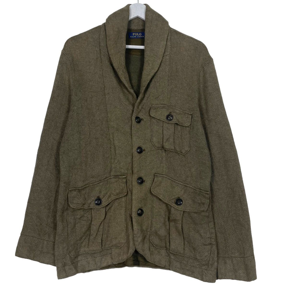 Polo Ralph Lauren × Ralph Lauren 💥POLO RALPH LAUREN SHAWL COLLAR BUTTON JACKET Size US S / EU 44-46 / 1 - 1 Thumbnail