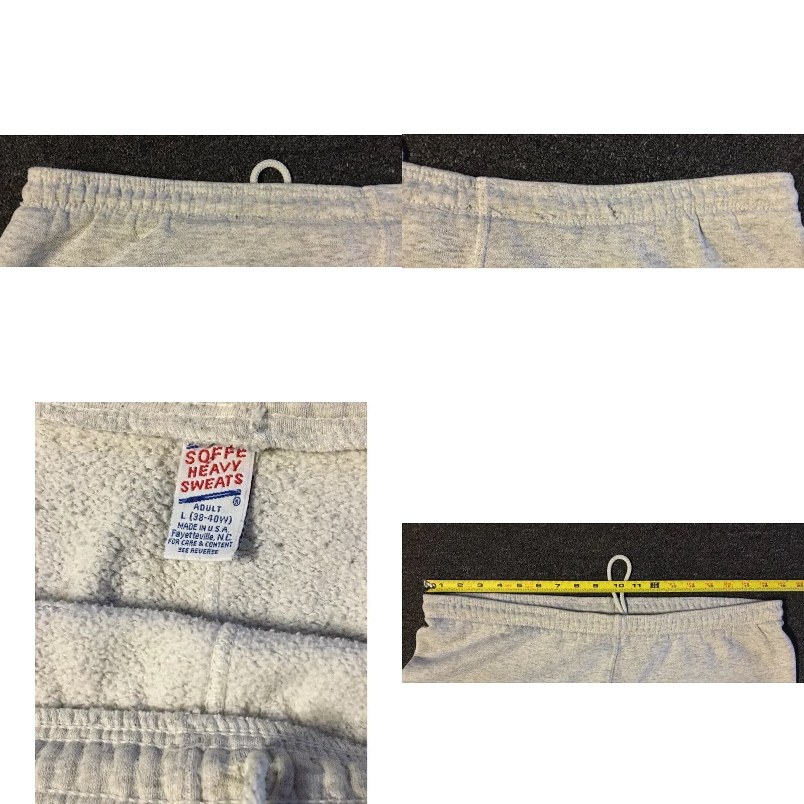 Vintage VINTAGE University Michigan Sweatpants L Gray Activewear Pants Men 80s 90s Grunge College Track & Field USA Wolverines Drawstring Size US 33 - 9 Thumbnail