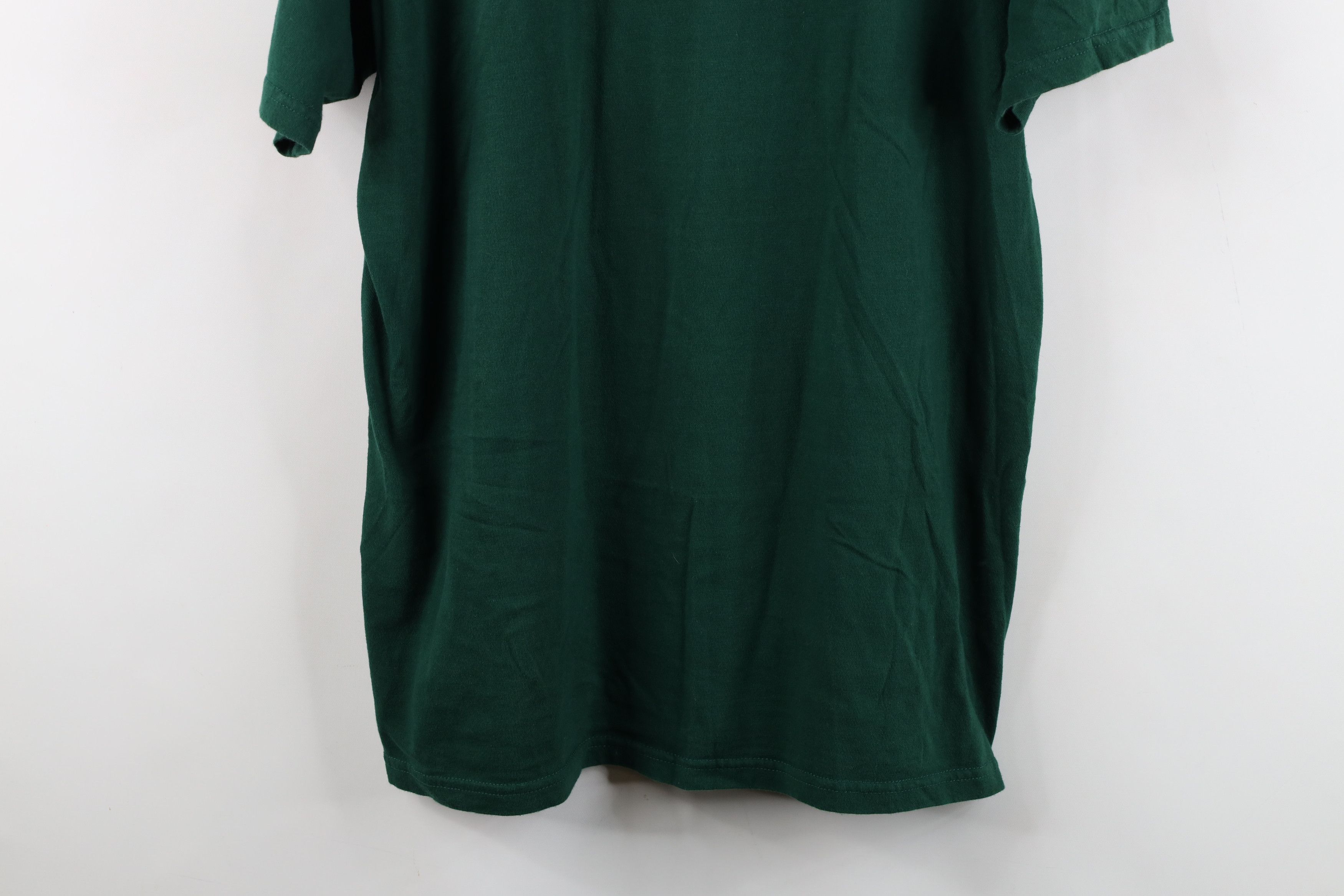Vintage Vintage 90s Streetwear Short Sleeve T-Shirt Green Cotton Size US XXL / EU 58 / 5 - 3 Thumbnail
