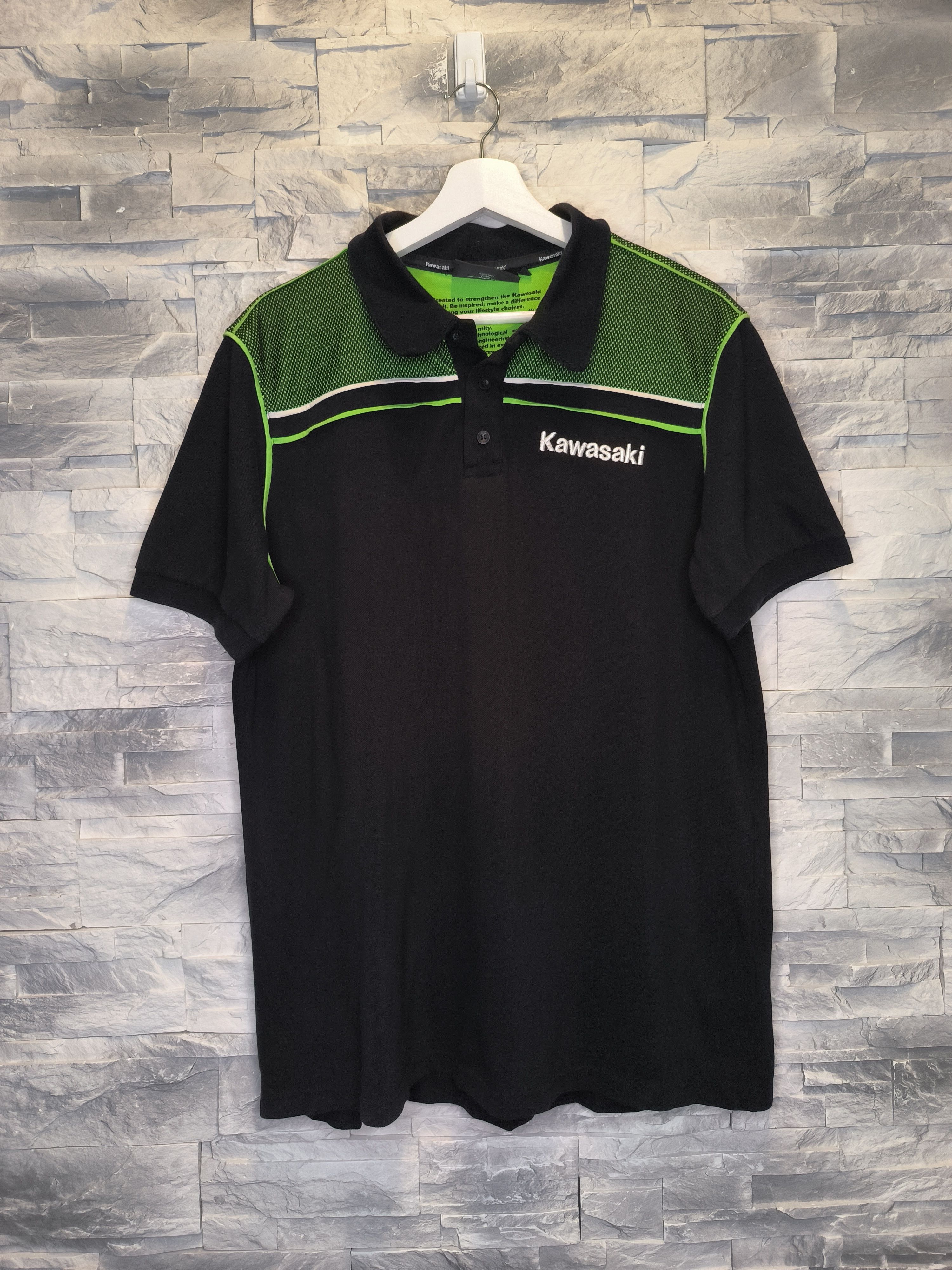 Other Kawasaki Racing Polo Shirt Logo Black Motocycle Size US XL / EU 56 / 4 - 1 Thumbnail