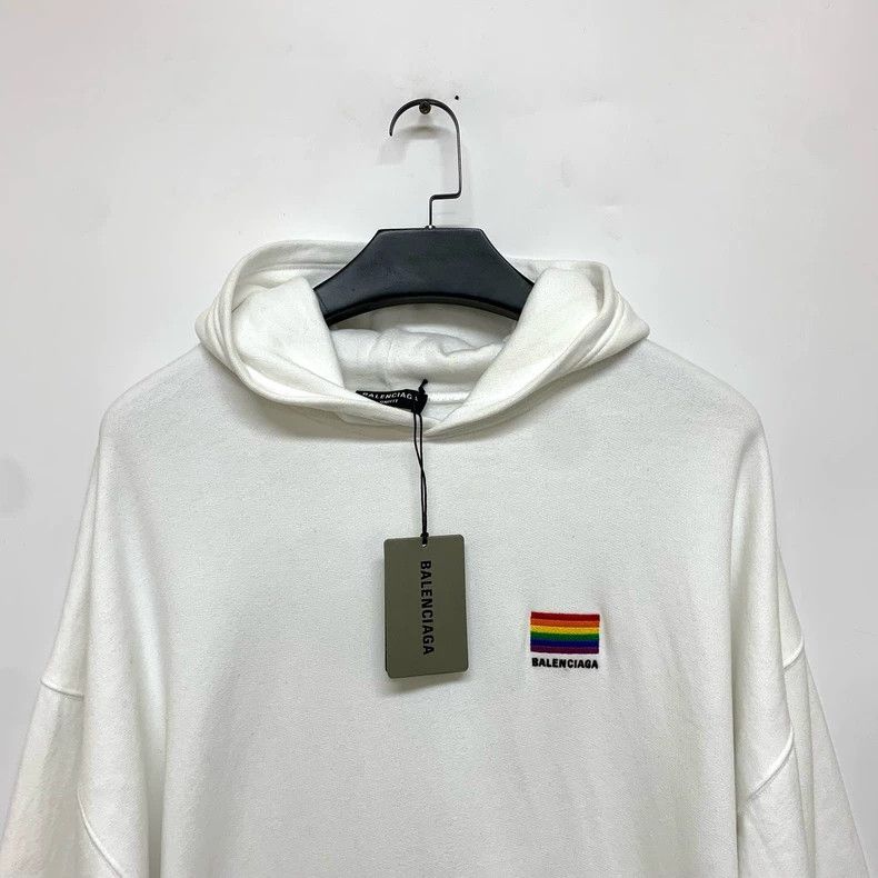 Balenciaga Balenciaga White Hooded Sweatshirt, Size XS Size US XS / EU 42 / 0 - 3 Thumbnail