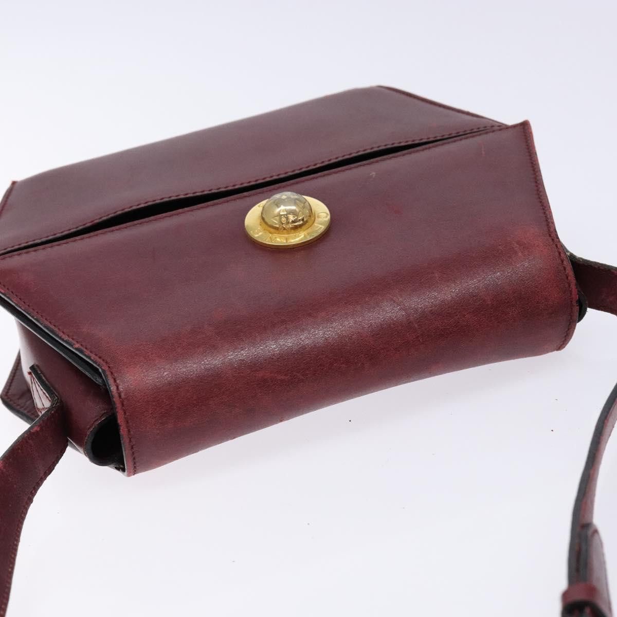 Celine CELINE Shoulder Bag Leather Bordeaux Gold Size ONE SIZE - 6 Thumbnail