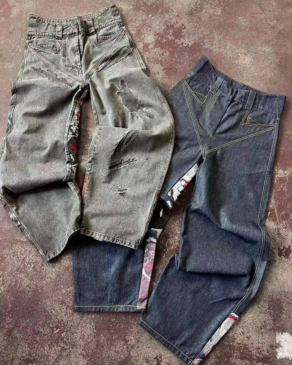 Japanese Brand × Vintage punk printed jeans Size US 36 / EU 52 - 3 Thumbnail
