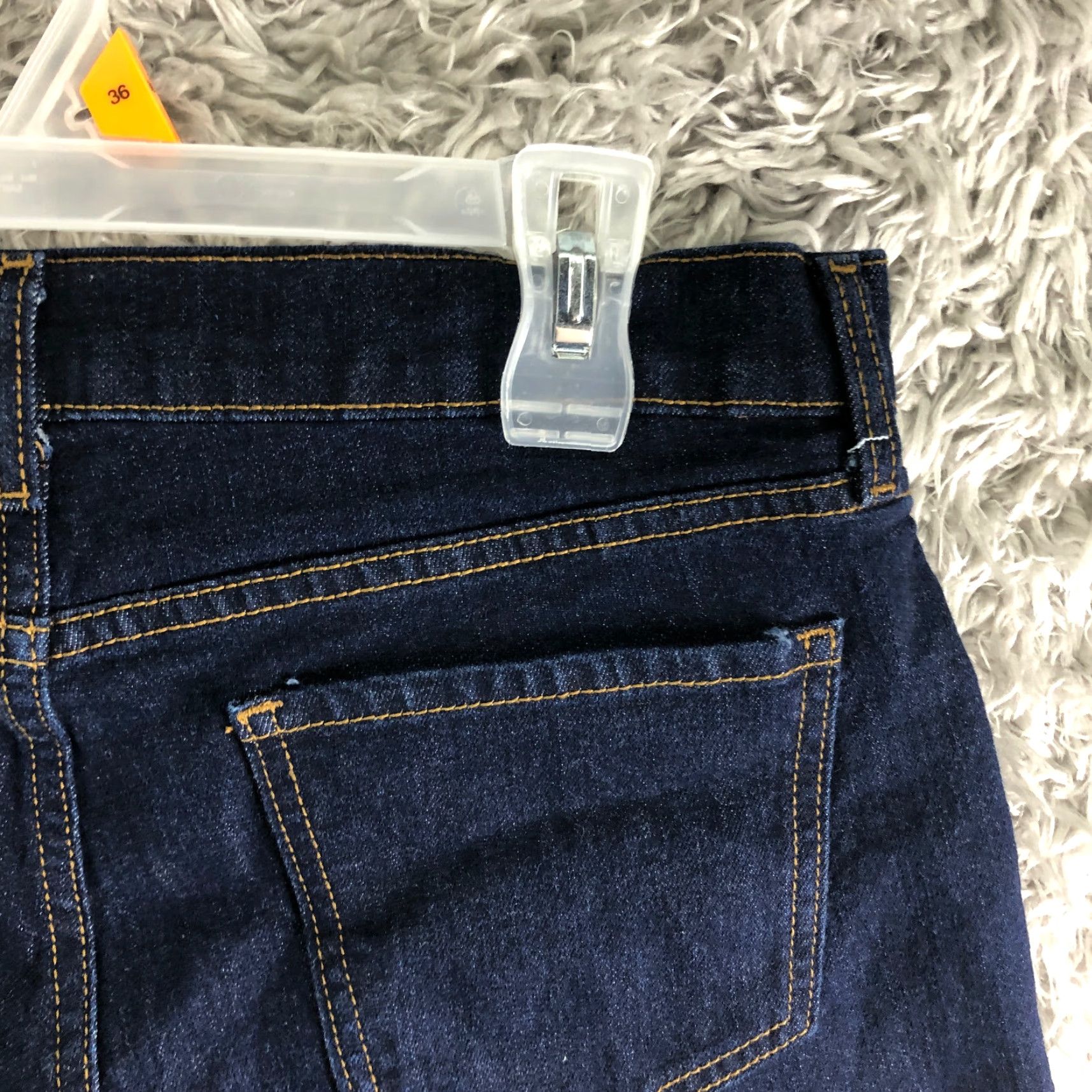 Old Navy Old Navy Womens 8 Stretch Mid Rise Dark Wash Boyfriend Blue Jean Shorts Size 30" / US 8 / IT 44 - 5 Thumbnail