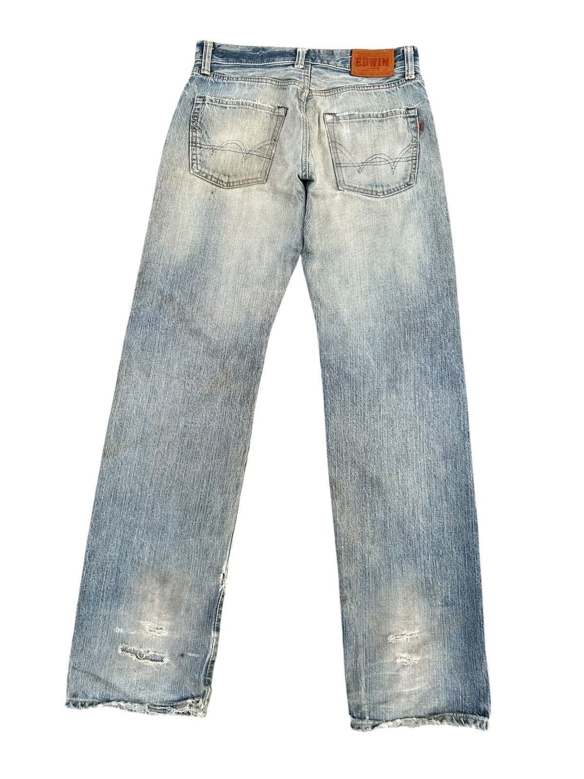 Kapital Thrashed Vintage Edwin 505zx Selvedge Denim Jeans japan Size US 31 - 12 Thumbnail