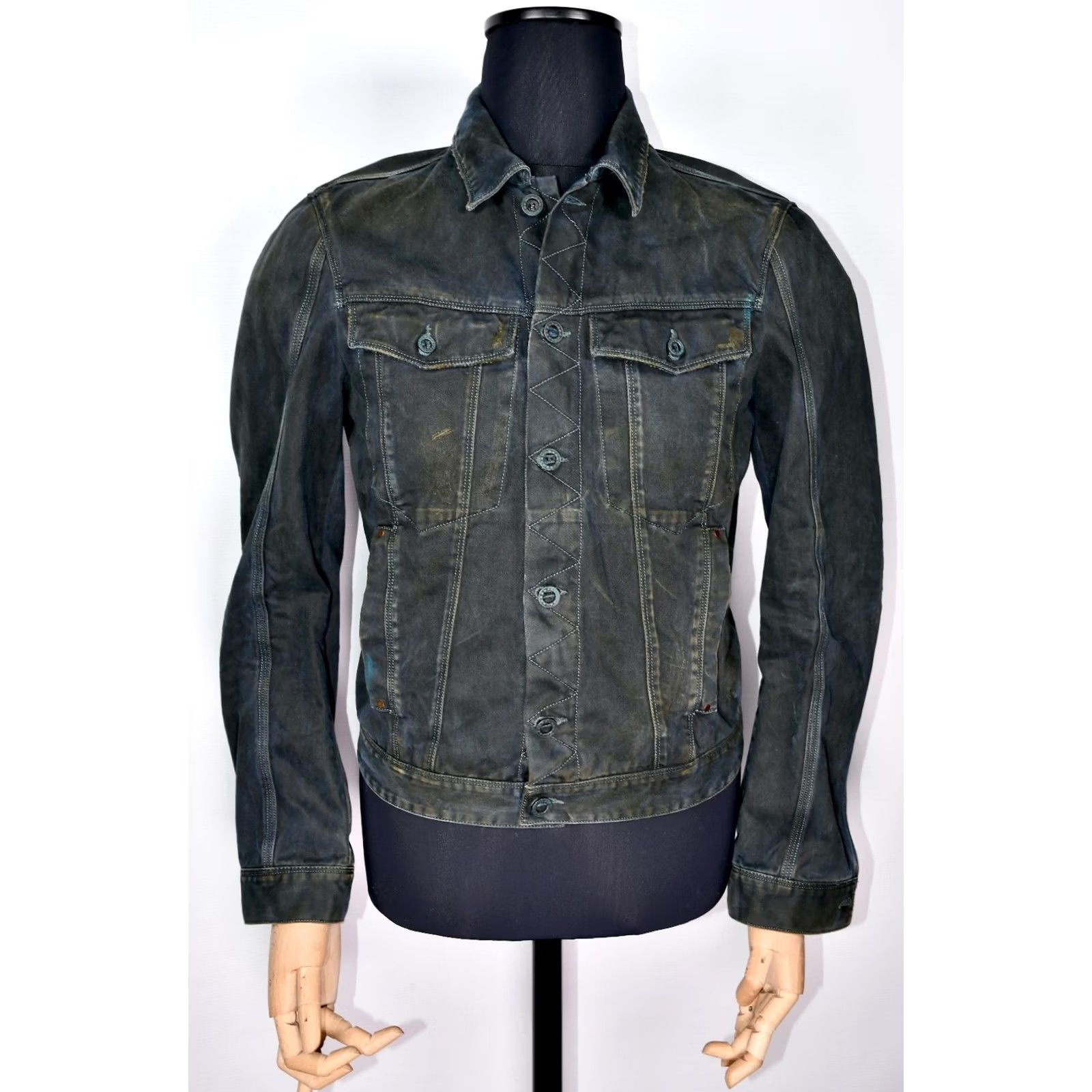 Diesel Diesel Black Gold Jacket Jenry Giacca Trucker Denim 100% Cotton Size M Black Mens Shirt Jacket Size US M / EU 48-50 / 2 - 2 Thumbnail