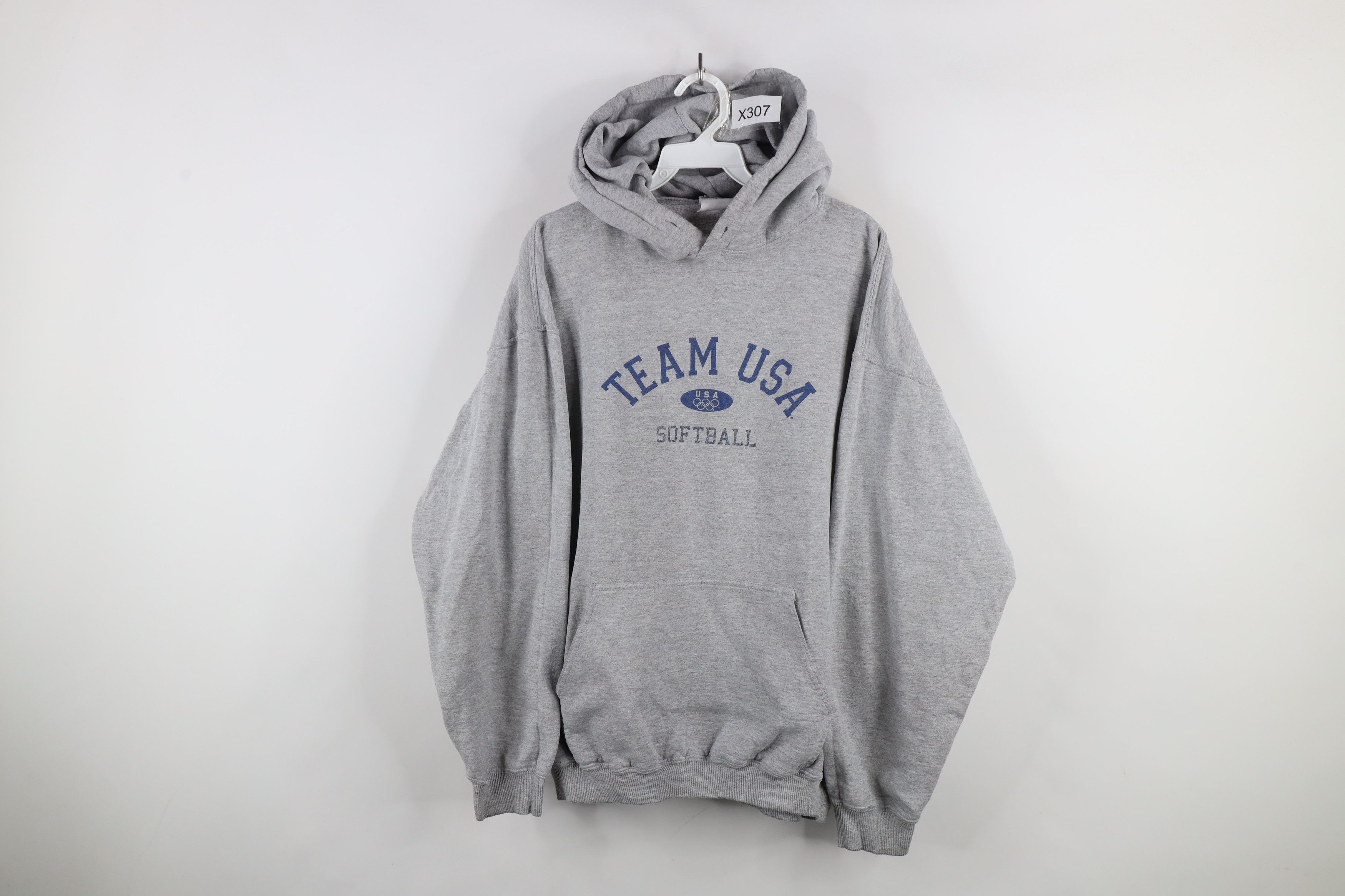 Vintage Vintage USA Olympics Spell Out Team USA Softball Hoodie Size L / US 10 / IT 46 - 1 Thumbnail