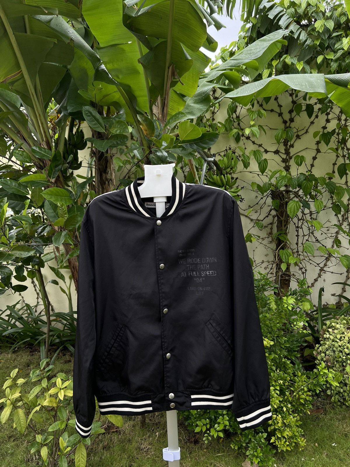 Japanese Brand × thisisneverthat THISISNEVERTHAT NYPD PRINT RARE VINTAGE BOMBER LIGHT JACKET Size US M / EU 48-50 / 2 - 2 Thumbnail