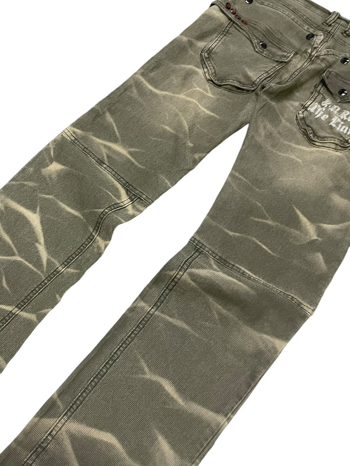 BUFFALO BOBS × GOSTAR DE FUGA × Hysteric Glamour Japanese Brand Panelled Claw Mark Whiskers Cargo Pants Size US 30 / EU 46 - 8 Thumbnail