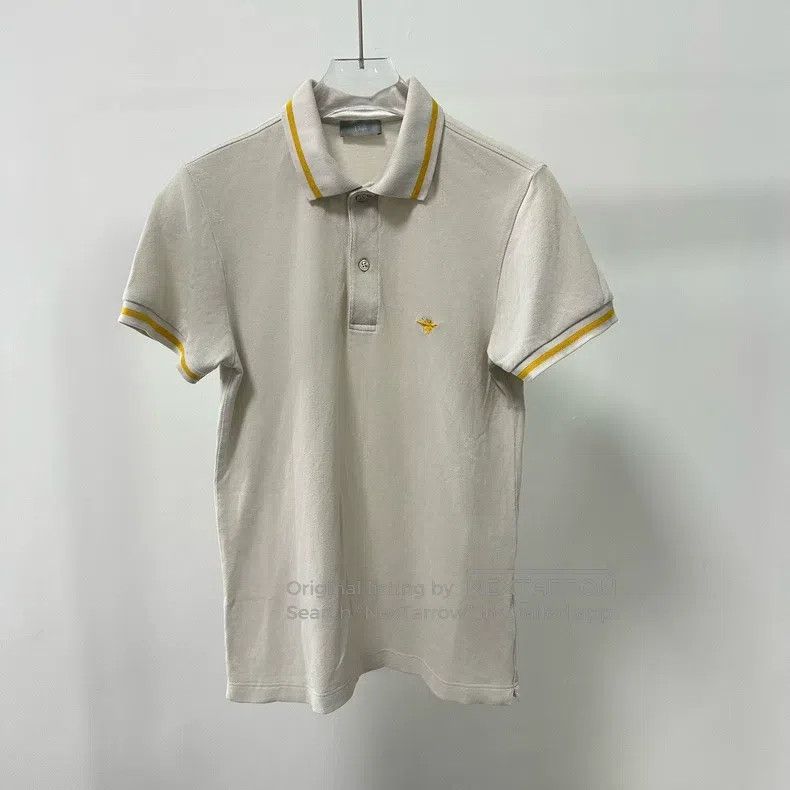 Dior Dior Beige Golden Bee Polo Shirt Short Sleeve Size US XS / EU 42 / 0 - 1 Thumbnail