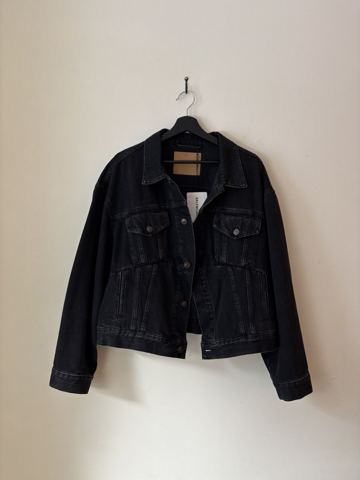Balenciaga Balenciaga swing black denim jacket Size US M / EU 48-50 / 2 - 1 Thumbnail