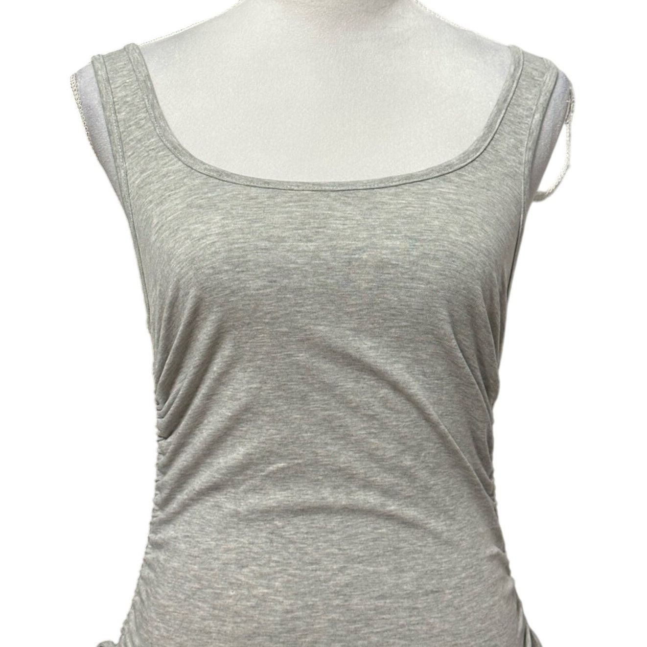 Other 4th + Reckless Tank Gray Sleeveless Scoop Neck Ruched M New Size M / US 6-8 / IT 42-44 - 2 Thumbnail