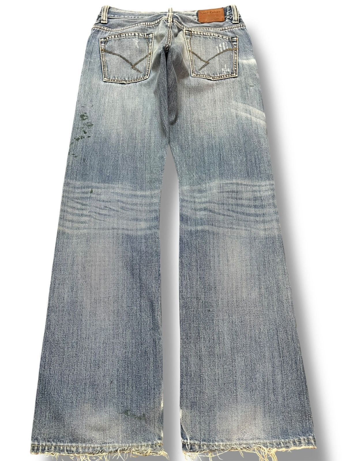 Fashion Victim Vintage Flash Report Extra Rugged Faded Distressed Denim Size US 29 - 5 Thumbnail