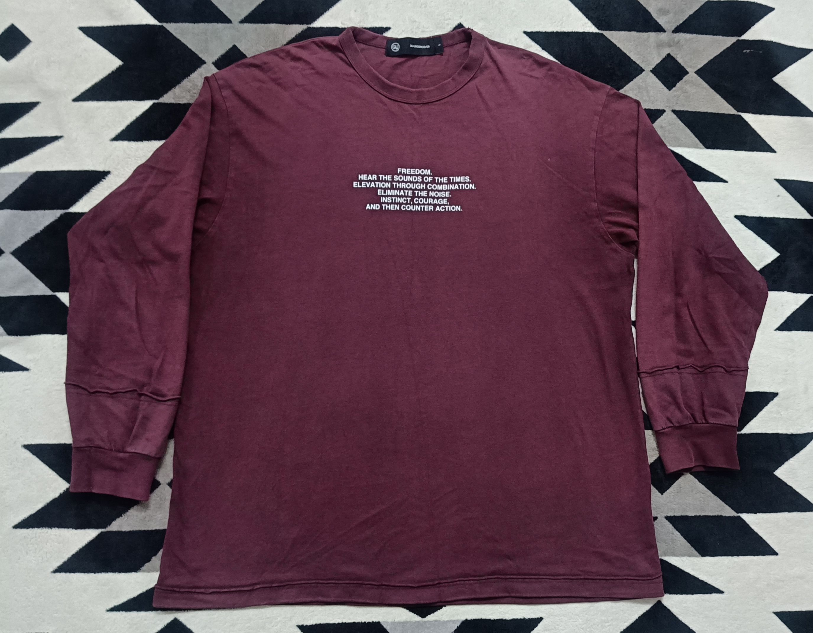 GU × Undercover 🔥🔥 Rare Gu X Undercover Long sleeve Tee Size US L / EU 52-54 / 3 - 3 Thumbnail