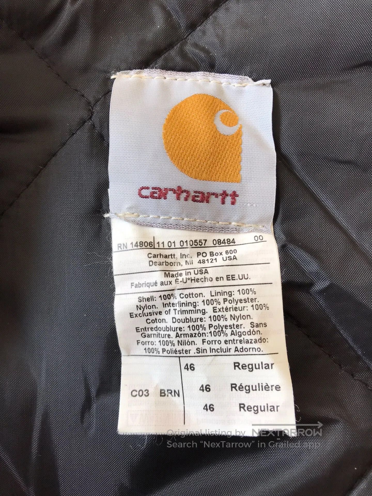 Carhartt Carhartt C03 Brown Canvas Jacket. Size US S / EU 44-46 / 1 - 9 Thumbnail