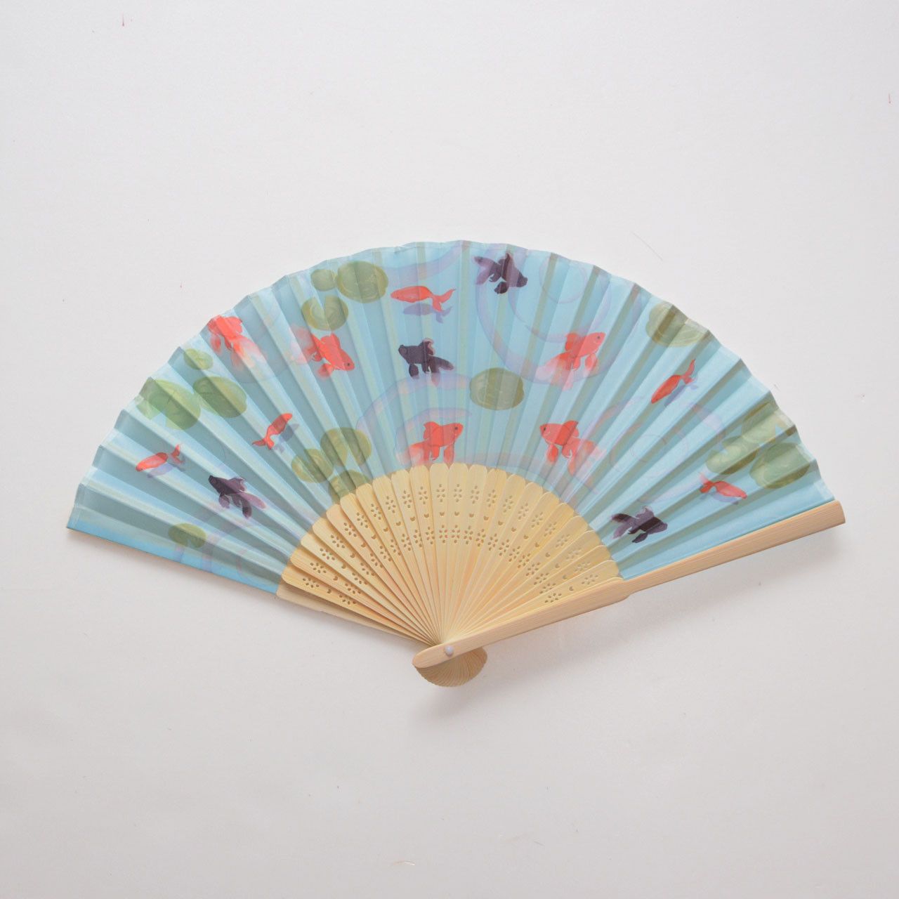 Other Japanese Folding Fan Sensu with Goldfish and Demekin Design Size ONE SIZE - 2 Thumbnail