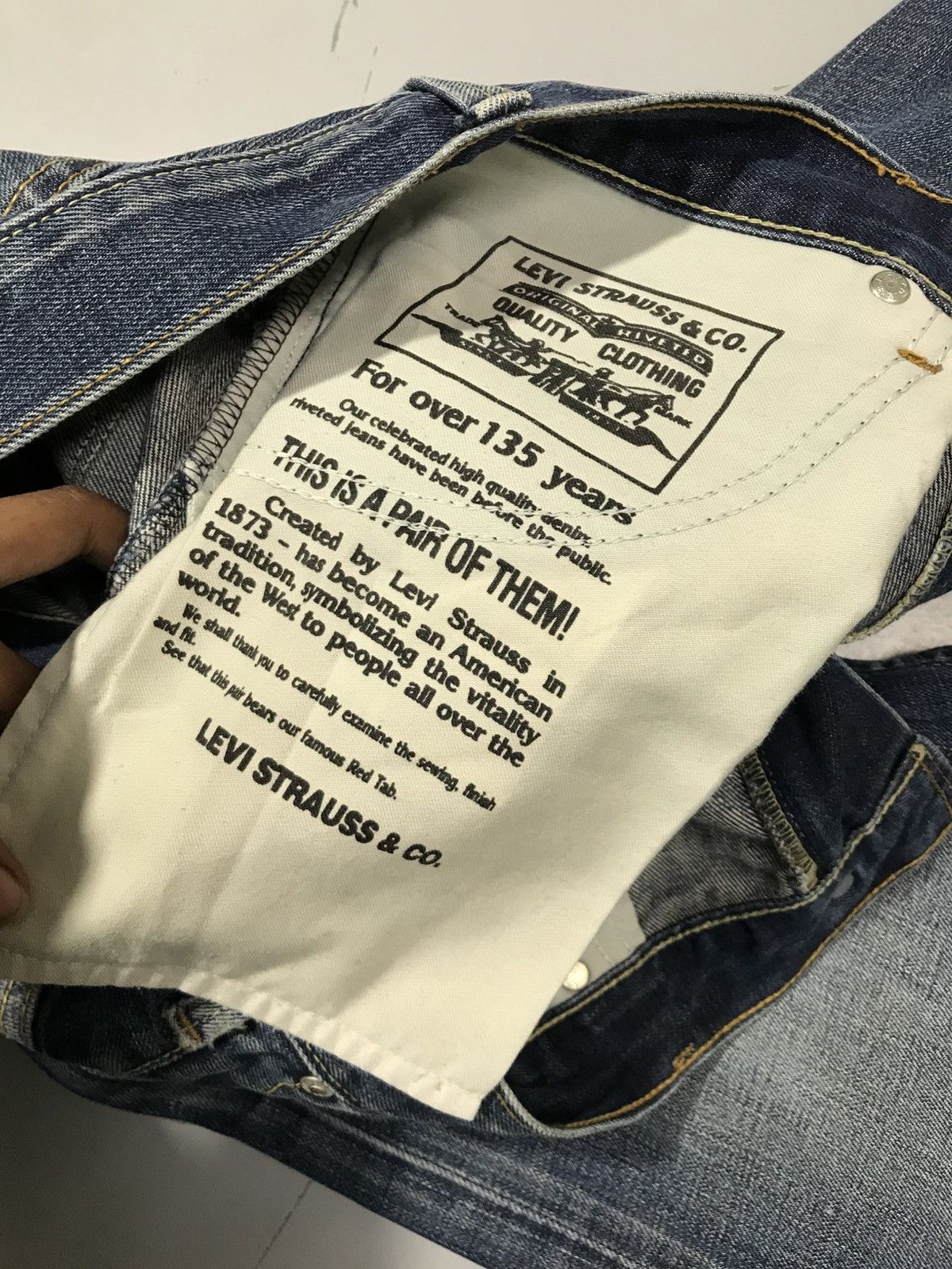 Levi's Vintage Levi’s 503 buckle belt denim Size US 32 / EU 48 - 7 Thumbnail