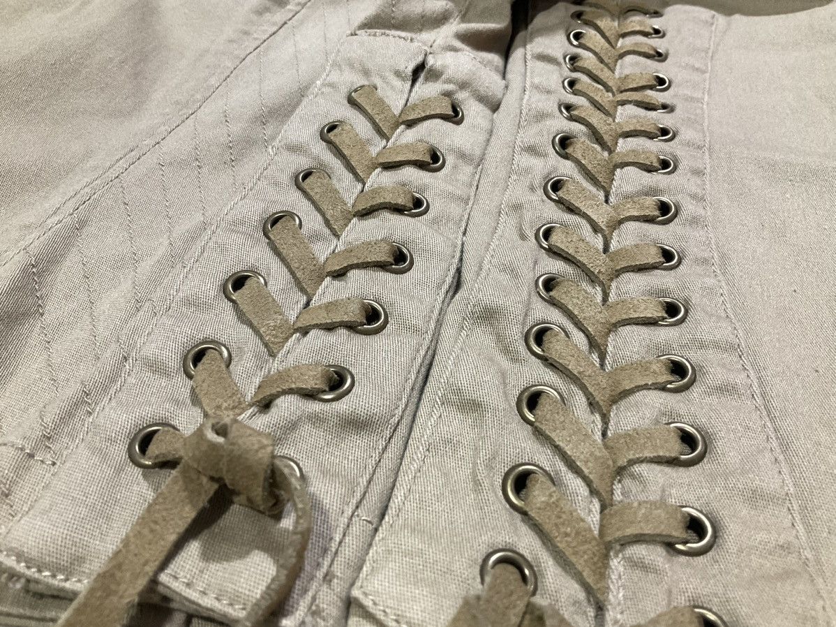 Hysteric Glamour × If Six Was Nine × Japanese Brand 🔥Sick Y2K Japanese Laces Up Bondage Jacket Hysteric Style Size L / US 10 / IT 46 - 7 Thumbnail