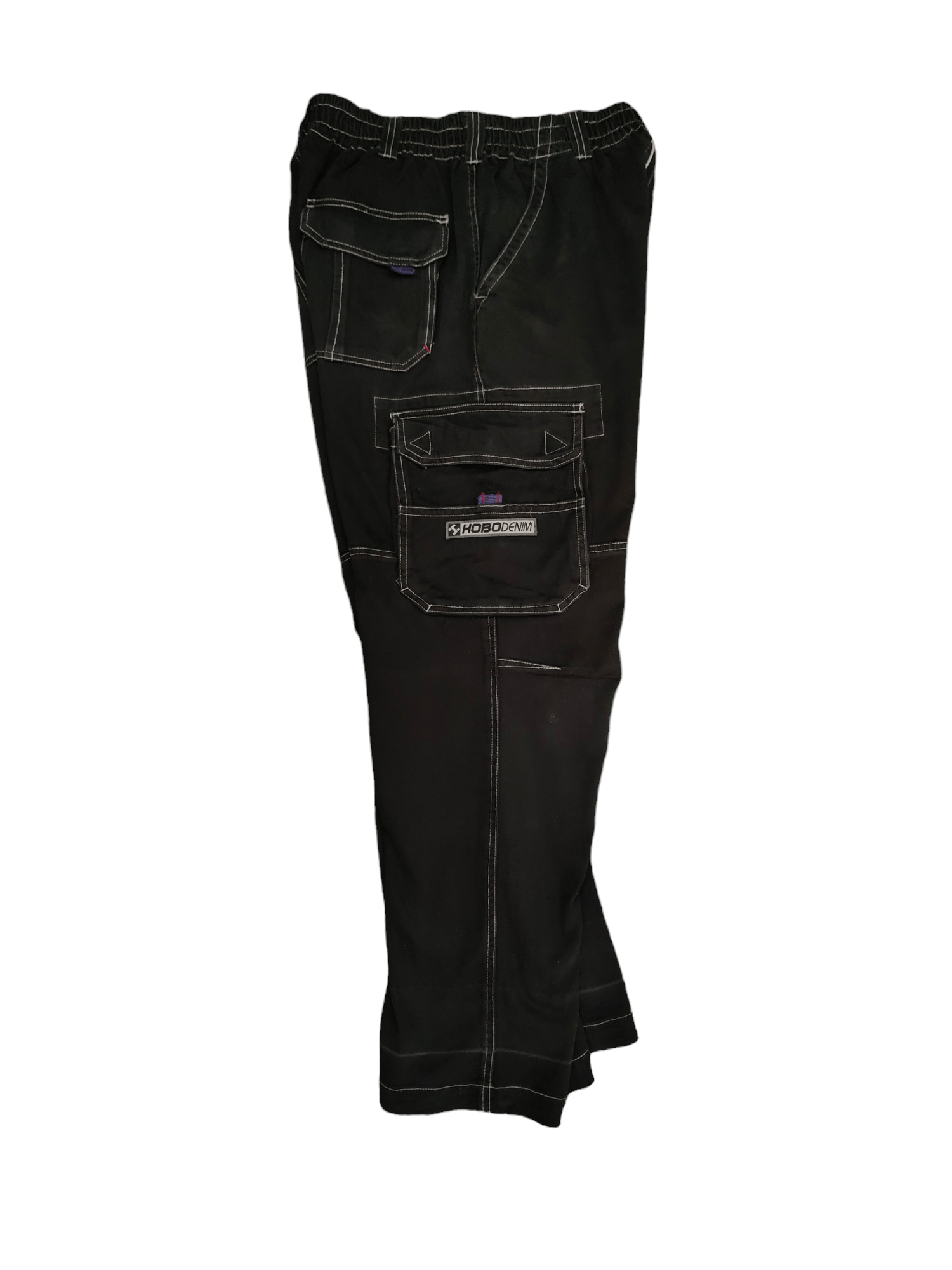 Hobo Baggy Jeans Hobo Multi Pocket Cargo Denim Wide Leg Jnco Size US 33 - 16 Thumbnail