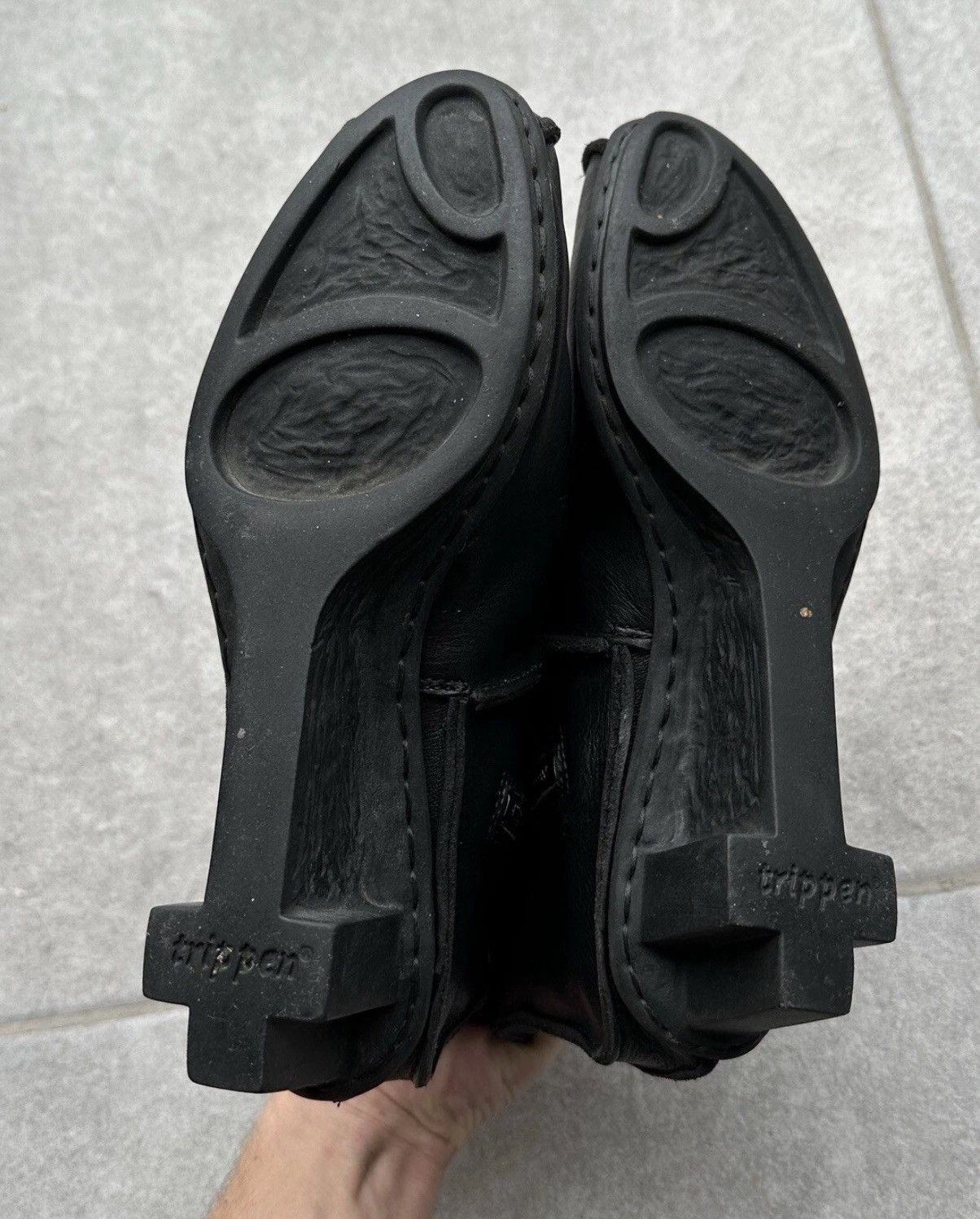 Trippen Trippen Womens Black Shoes Zip Up Ankle Boots Size 38 Size US 7.5 / IT 37.5 - 9 Thumbnail