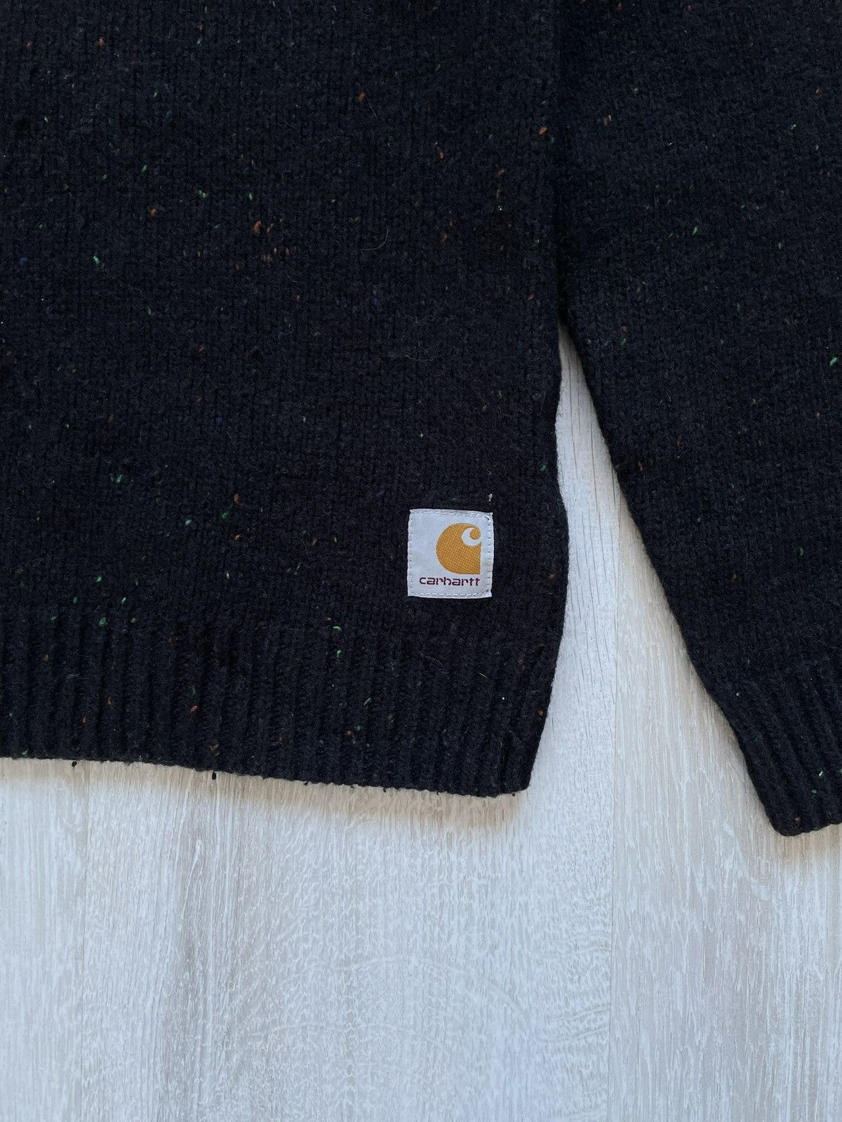 Carhartt × Carhartt Wip × Vintage Carhartt Sweater Anglistic Lambswool Pullover Wool Size US S / EU 44-46 / 1 - 2 Thumbnail