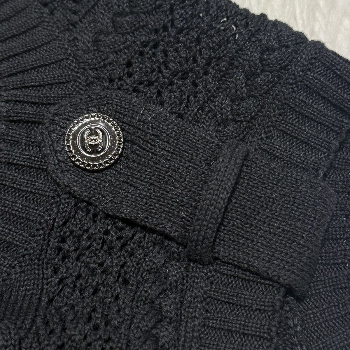 Chanel Authentic Chanel COCO Embroidery Lace Knit Dress 34 Black Size XXS / US 00 / IT 34 - 8 Thumbnail