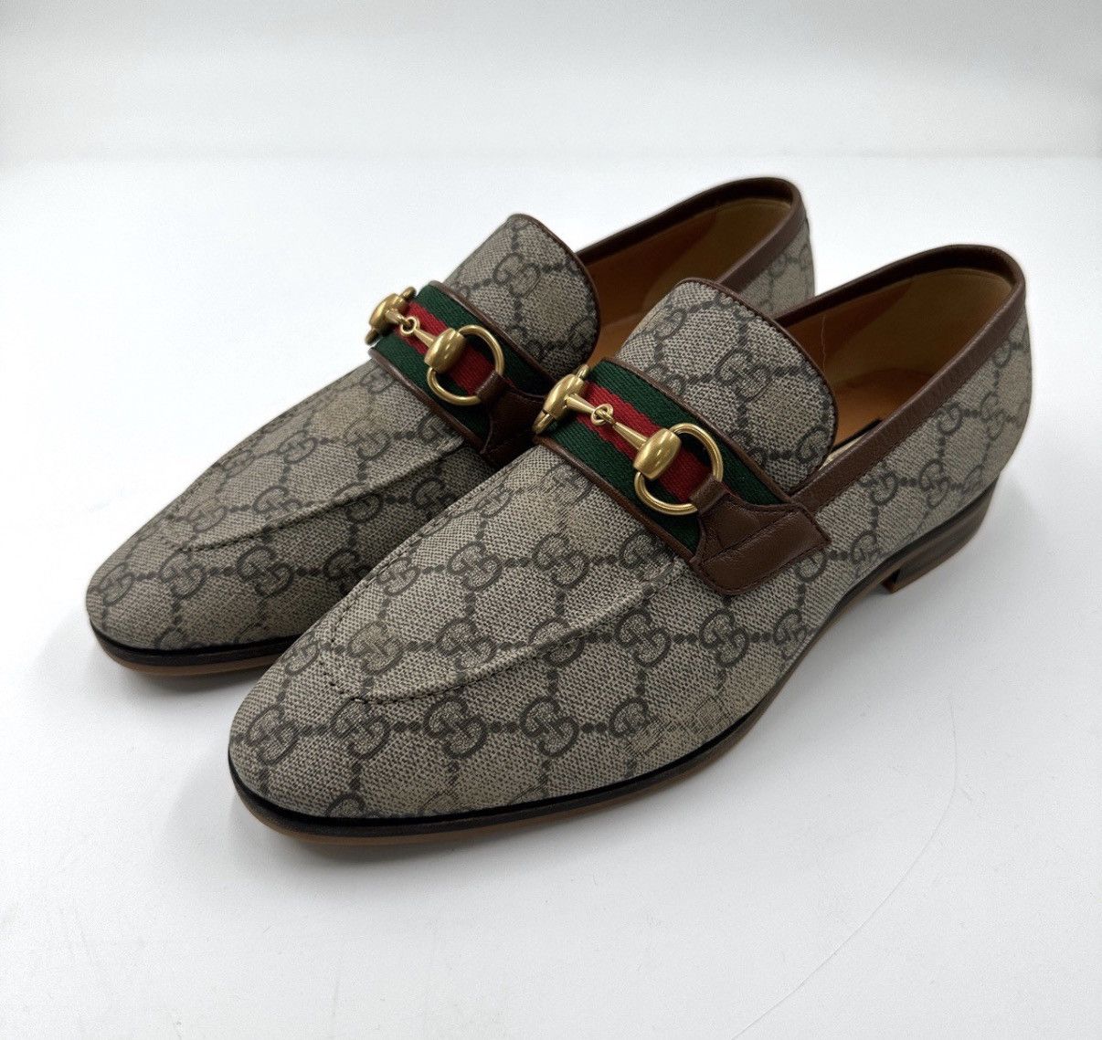 Gucci Gucci/Horsebit GG Monogram Loafers K12 Size US 9.5 / IT 39.5 - 1 Thumbnail