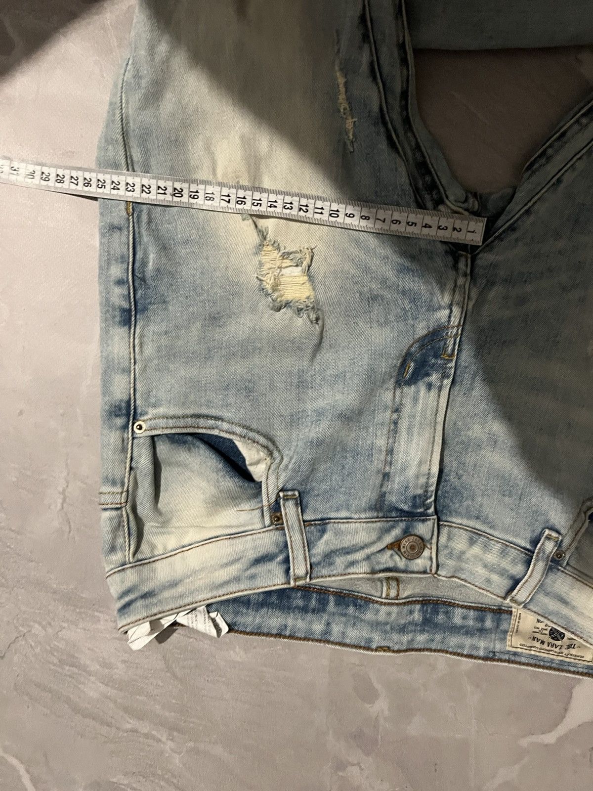 Vintage Vintage Skinny Light Blue Fresh / Balenciaga Style Y2K Size US 30 / EU 46 - 11 Thumbnail