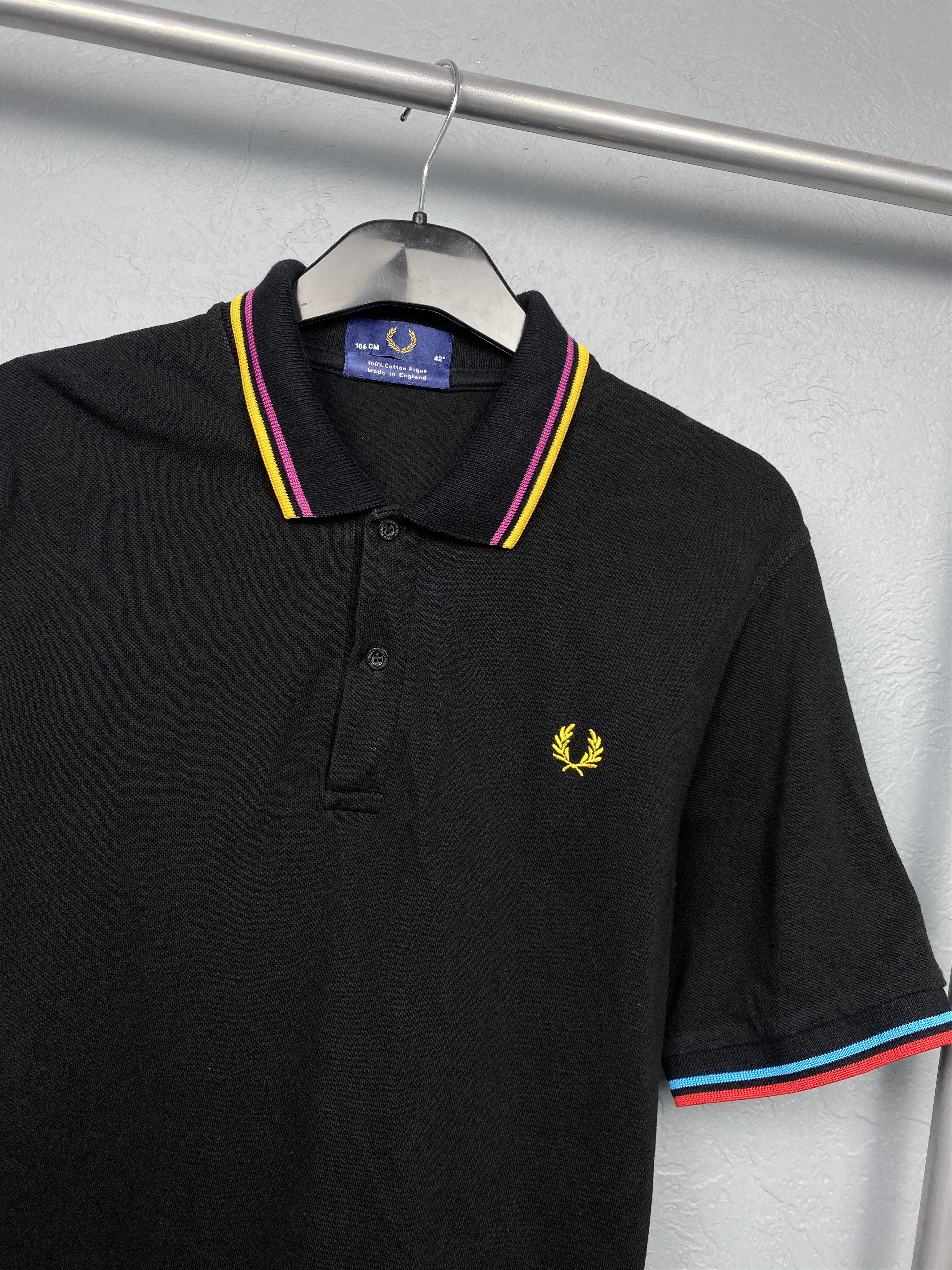 Fred Perry × Vintage Fred Perry 90s Vintage Mens Polo Shirt Size US M / EU 48-50 / 2 - 2 Thumbnail