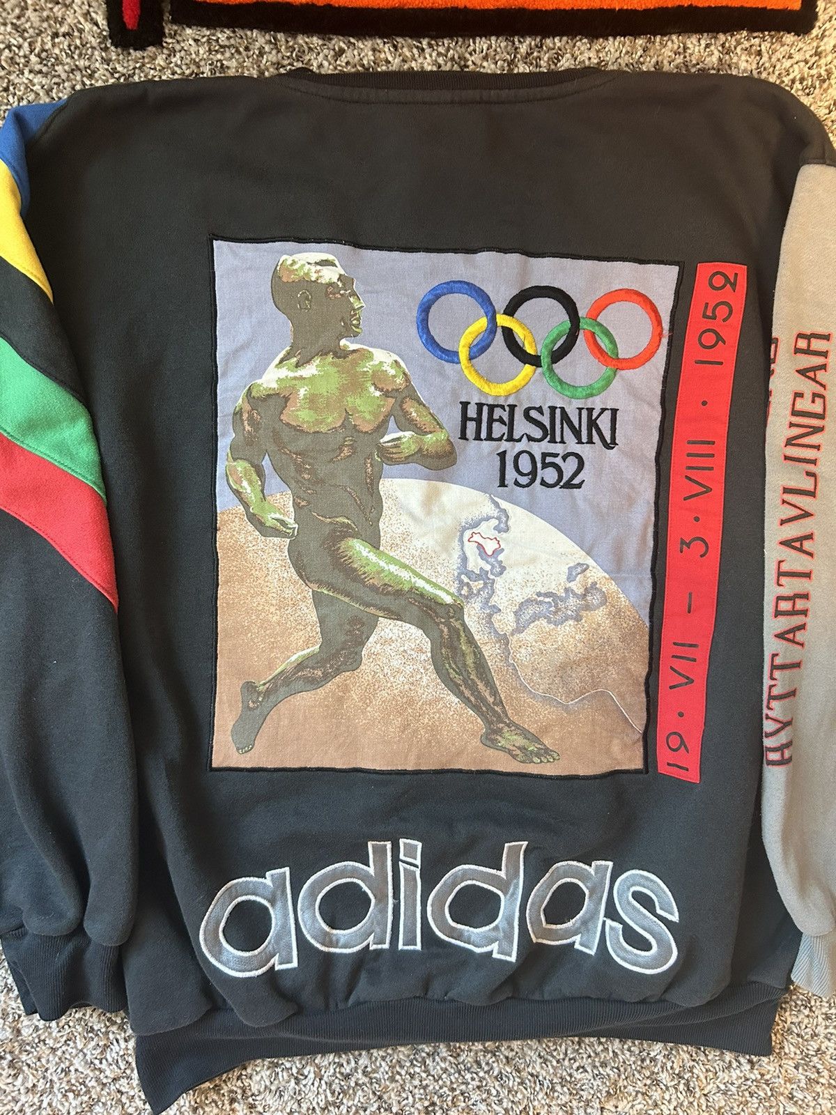 Adidas × Vintage Rare Streetwear Vntg Adidas Stockholm sweatshirt Size US L / EU 52-54 / 3 - 4 Thumbnail