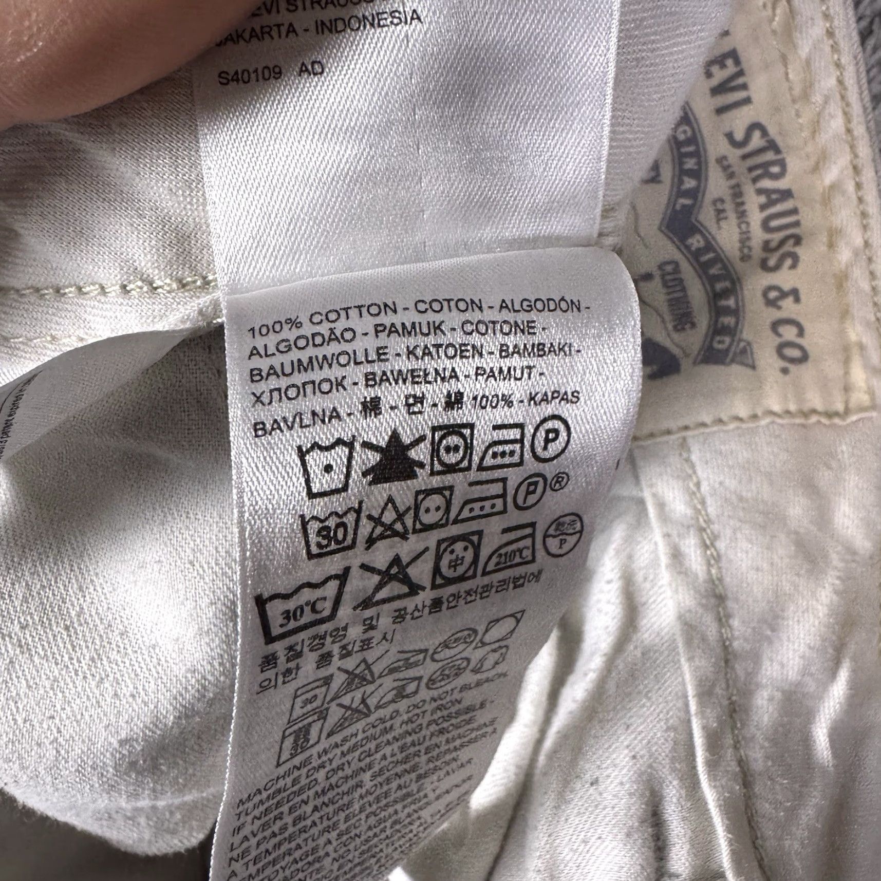 Levi's Levis Cargo Pants Men 38x31 Ace Camo White Tab Combat Military Utility Tactical Cargo Pants 38 Regular Gray Mens Size US 38 / EU 54 - 5 Thumbnail