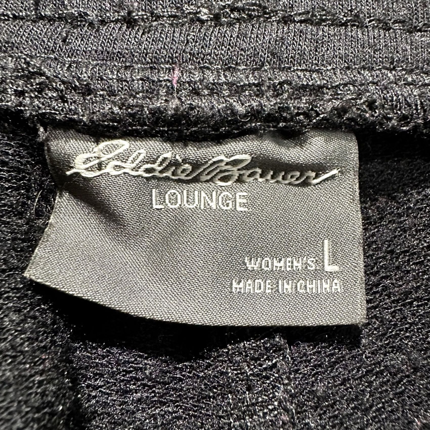 Eddie Bauer VINTAGE Eddie Bauer Sweatpants Womens Large Black Fleece Joggers Lounge Pants GUC Size 36" / US 14 / IT 50 - 7 Thumbnail