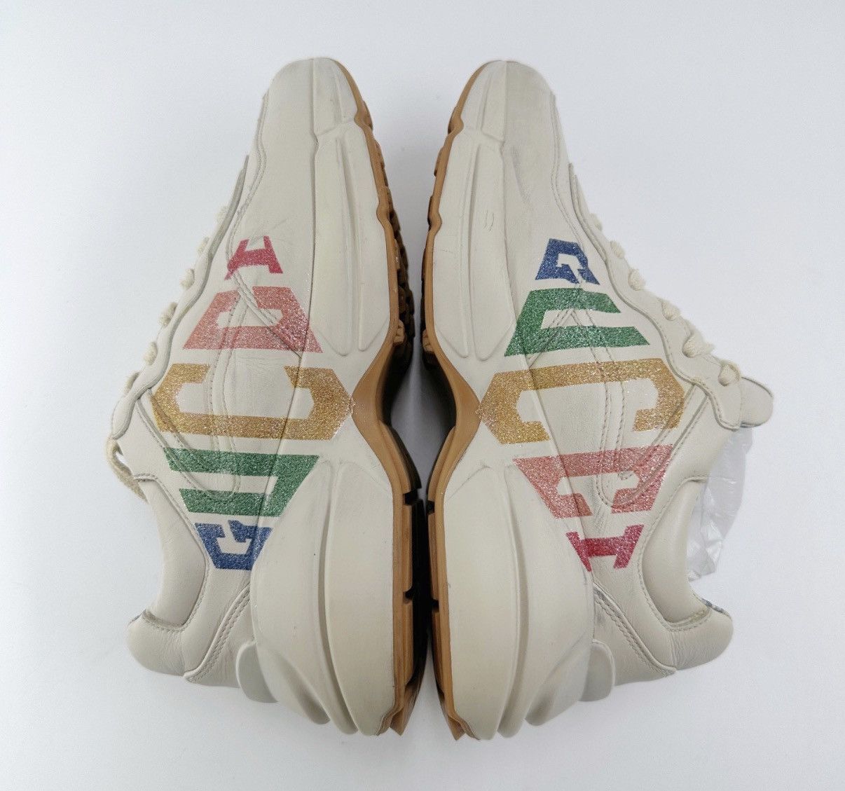 Gucci Gucci Glitter Rainbow Print GG Dad Sneakers K12 Size US 6 / IT 36 - 8 Thumbnail