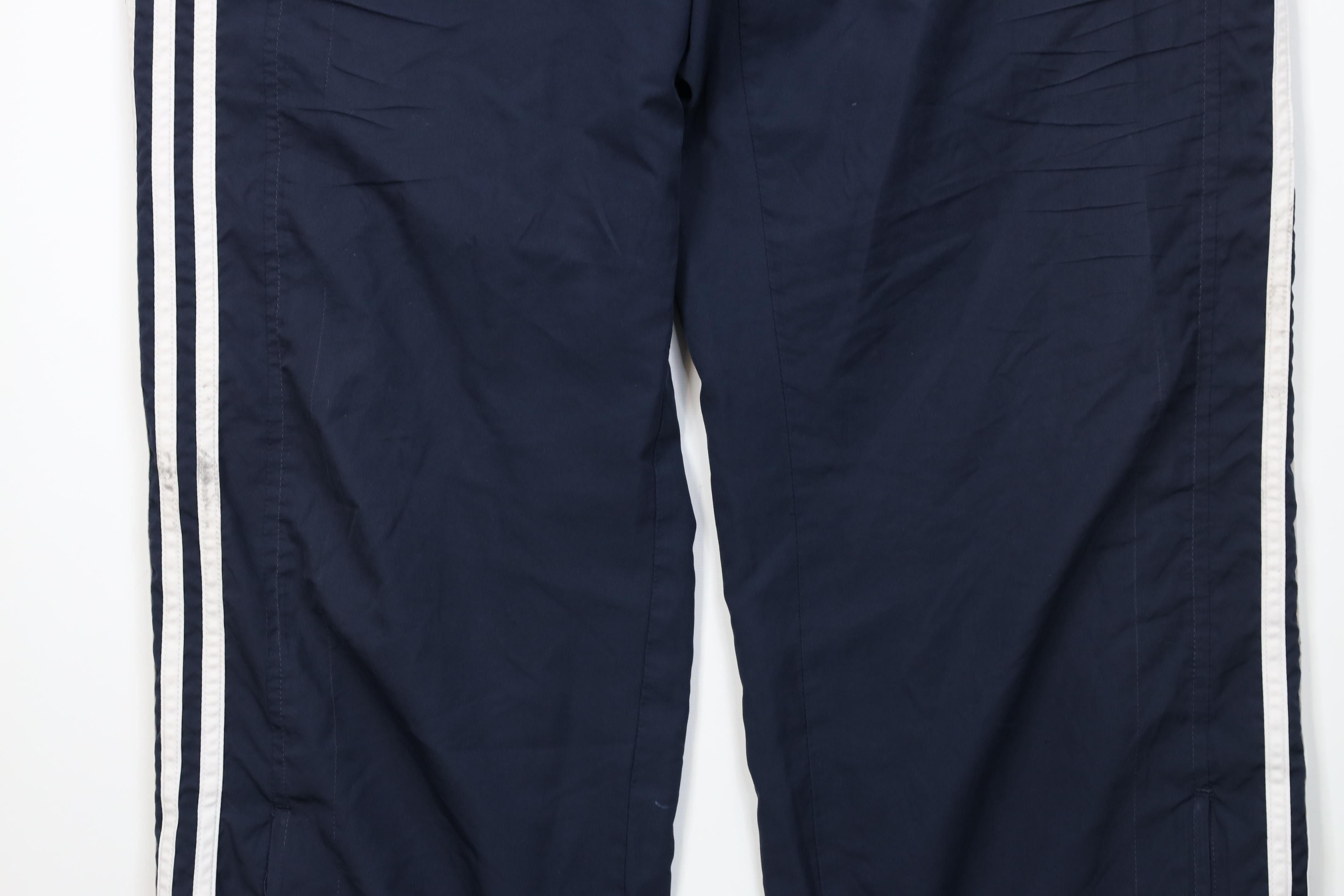 Adidas Vintage Y2K Adidas Striped Lined Wide Leg Windbreaker Pants Size US 34 / EU 50 - 3 Thumbnail