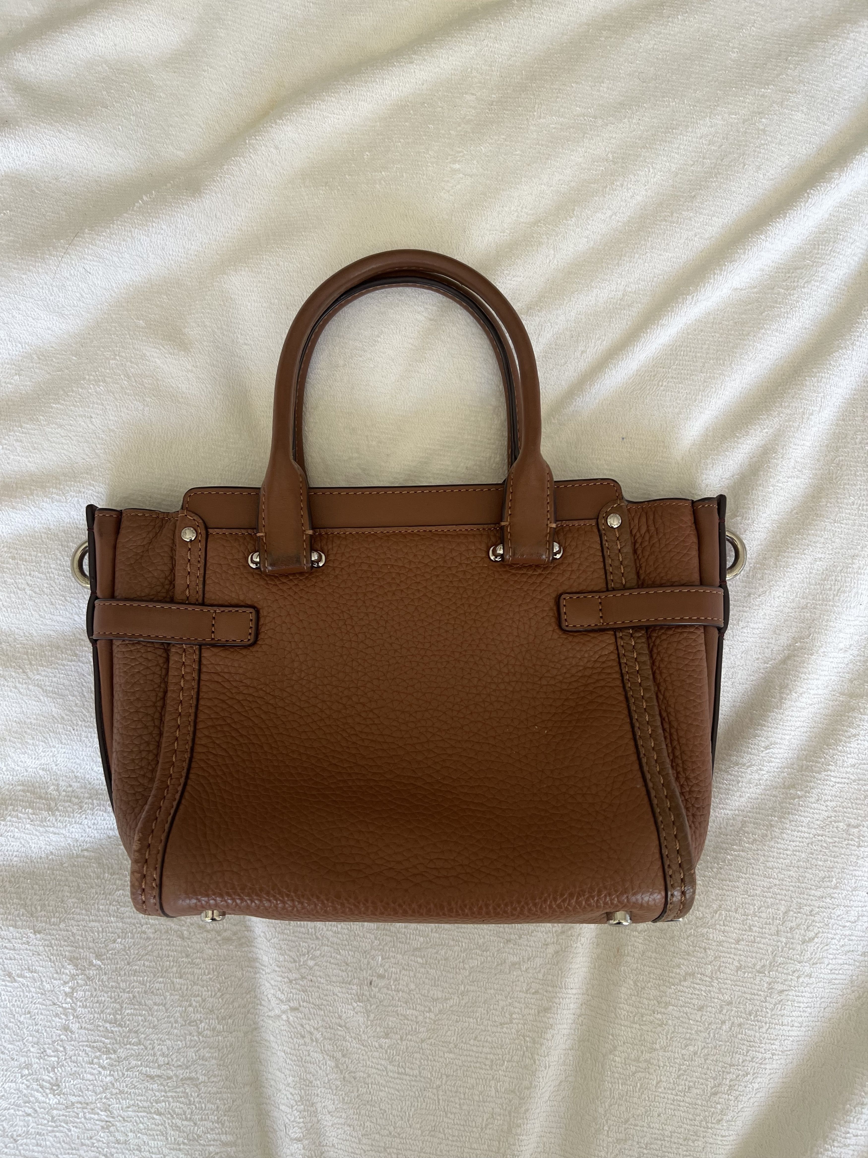 Coach Brown Leather Top Handle Coach Purse Size ONE SIZE - 2 Thumbnail
